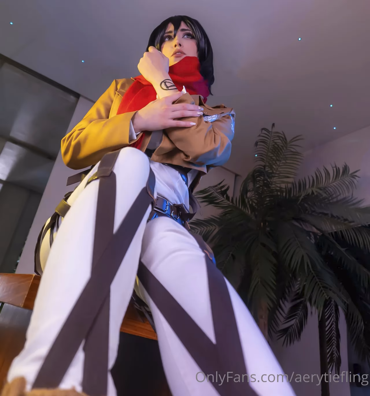 Aery Tiefling as Mikasa Ackerman — cosplay photo 3 of 74