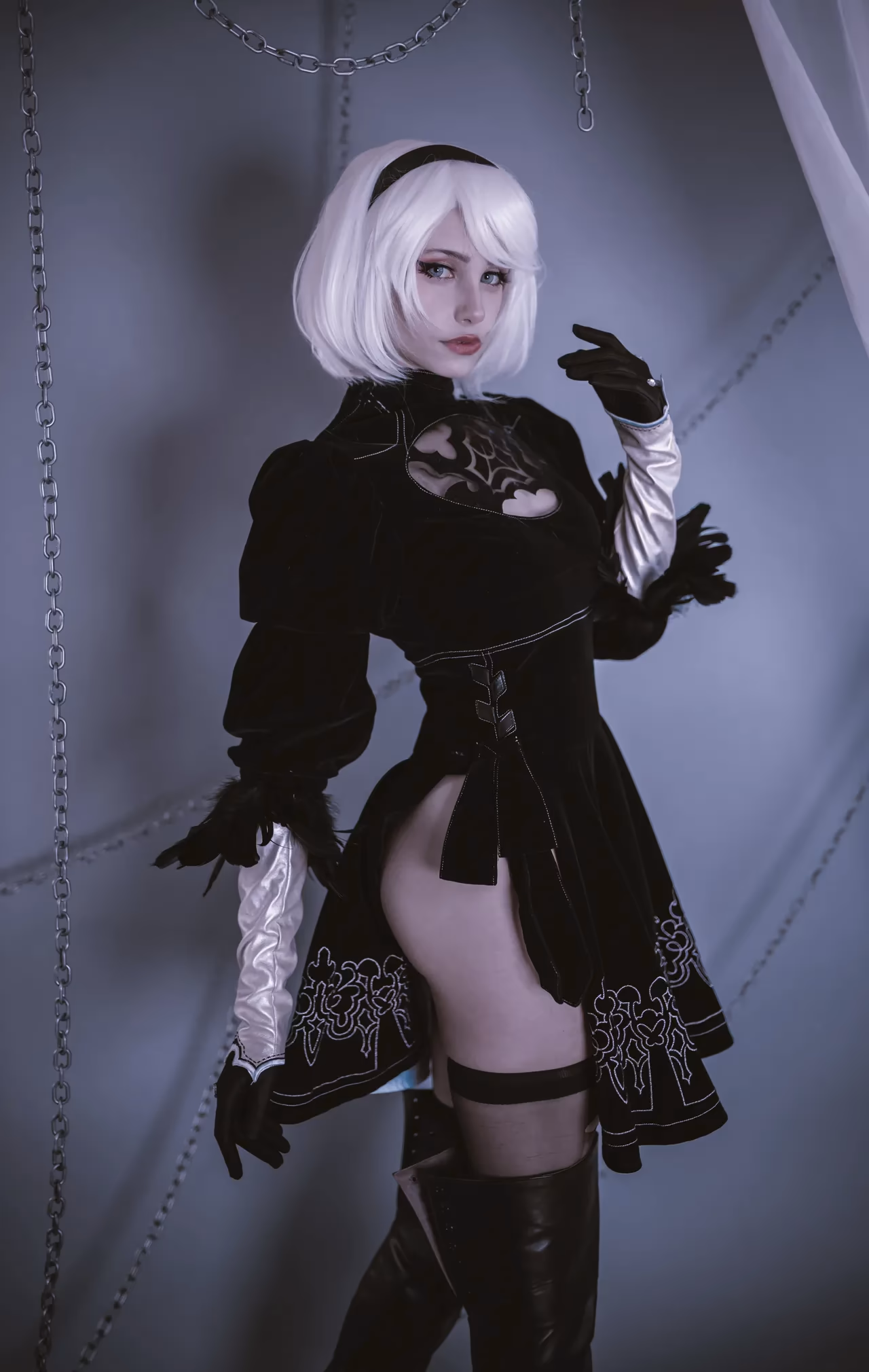 Alexandre is Fluffy as 2B — cosplay photo 2 of 11