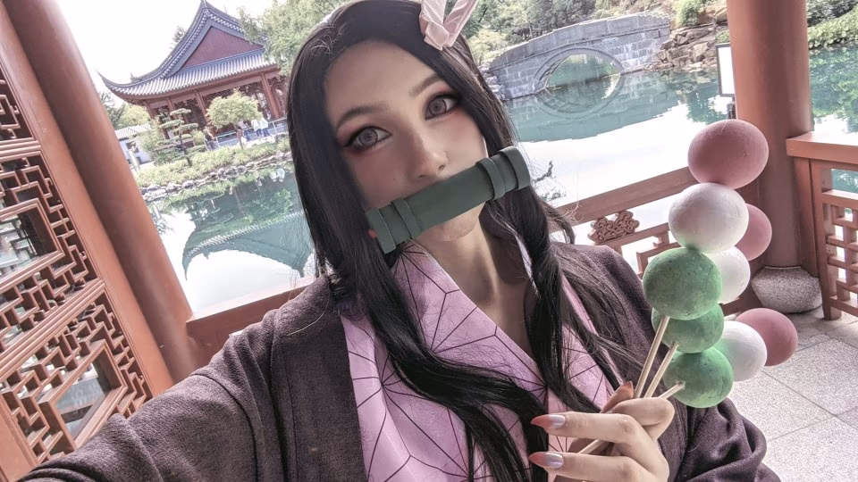 Alexandre is Fluffy as Nezuko Kamado — cosplay photo 11 of 11