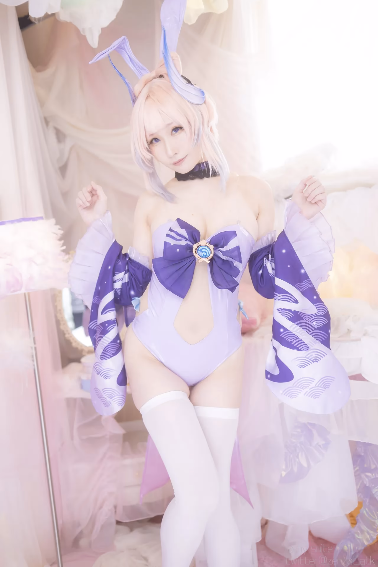 Atsuki as Eula Lawrence, Ganyu, Sangonomiya Kokomi, Nilou, and Yelan — cosplay photo 164 of 381