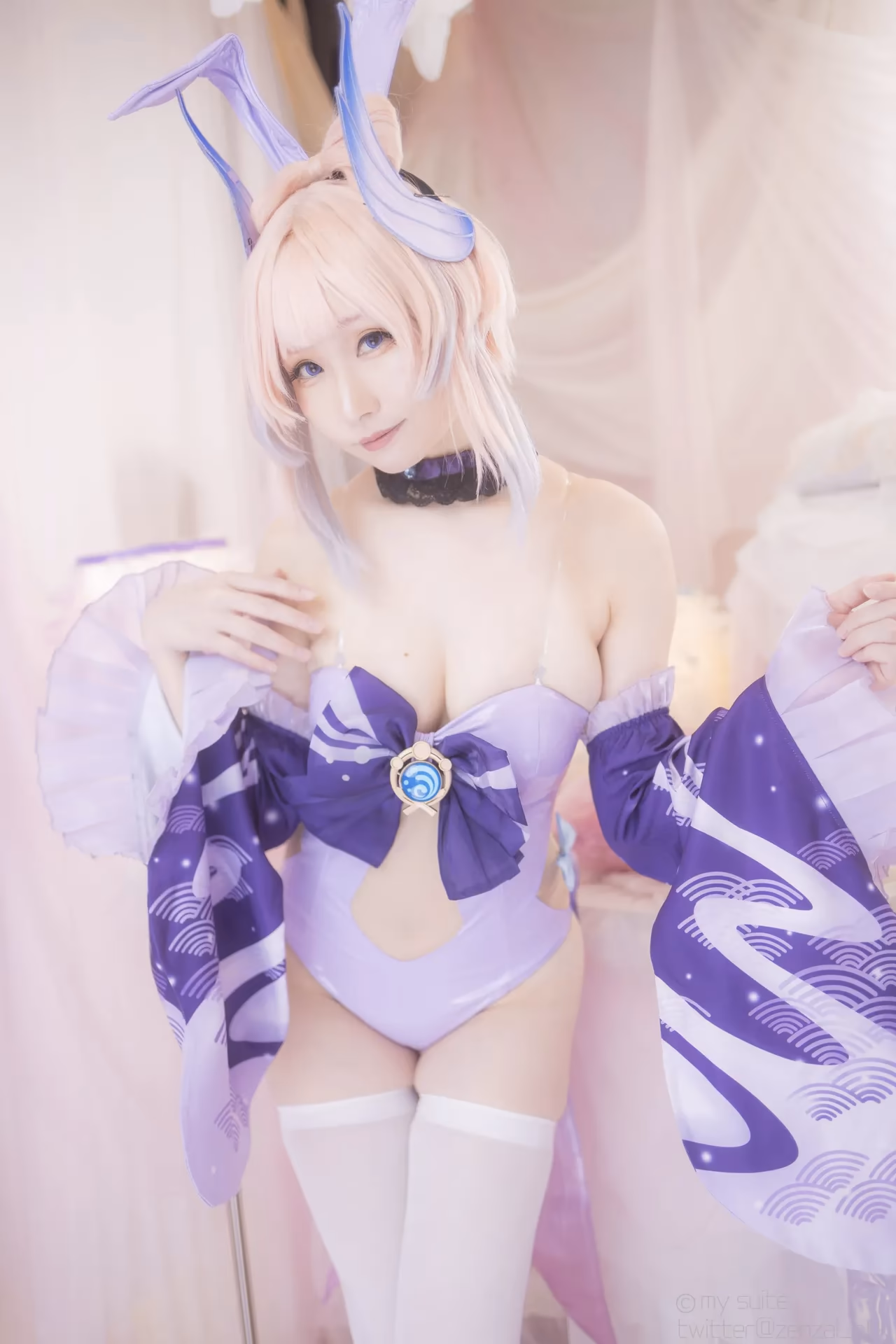 Atsuki as Eula Lawrence, Ganyu, Sangonomiya Kokomi, Nilou, and Yelan — cosplay photo 166 of 381