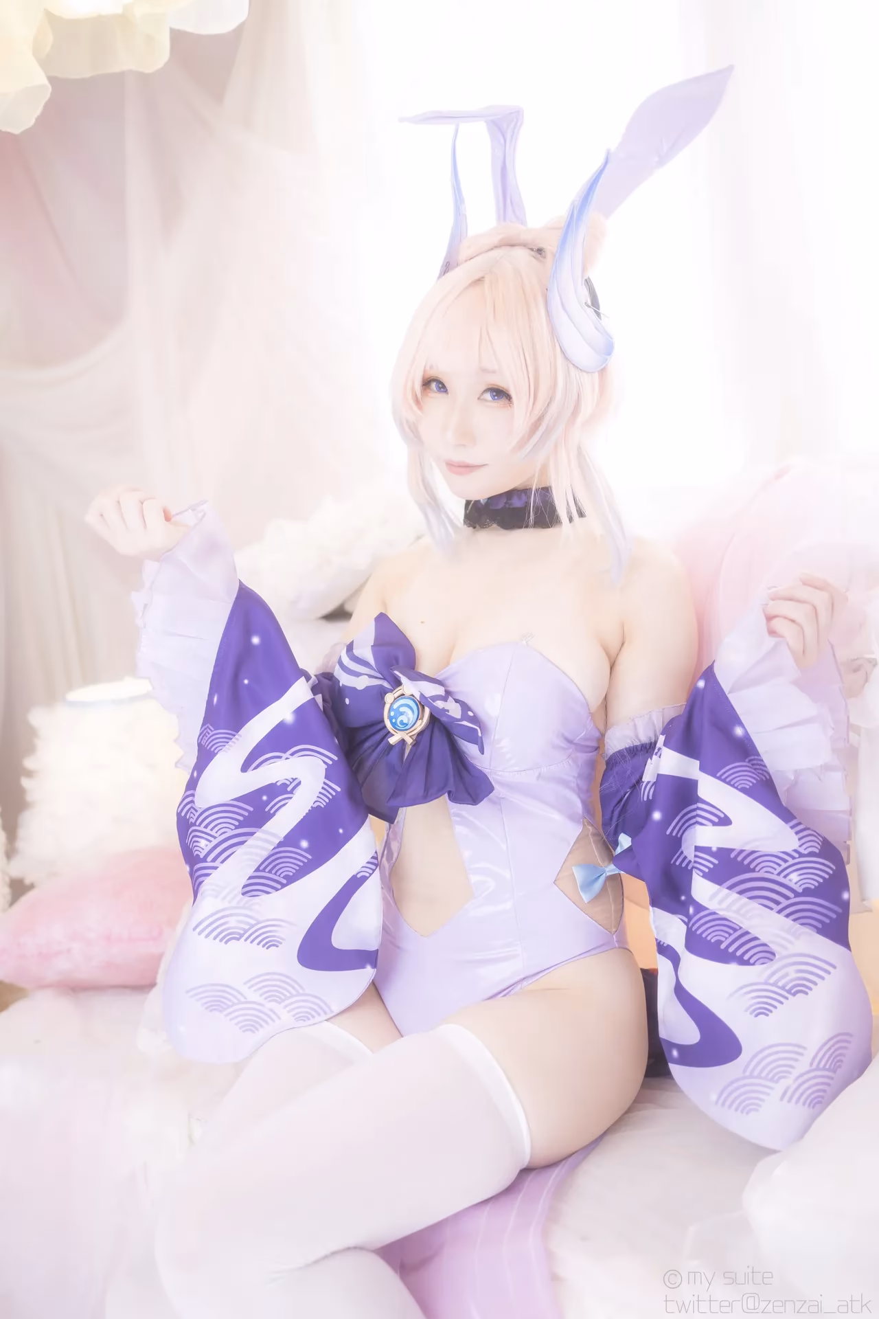 Atsuki as Eula Lawrence, Ganyu, Sangonomiya Kokomi, Nilou, and Yelan — cosplay photo 209 of 381