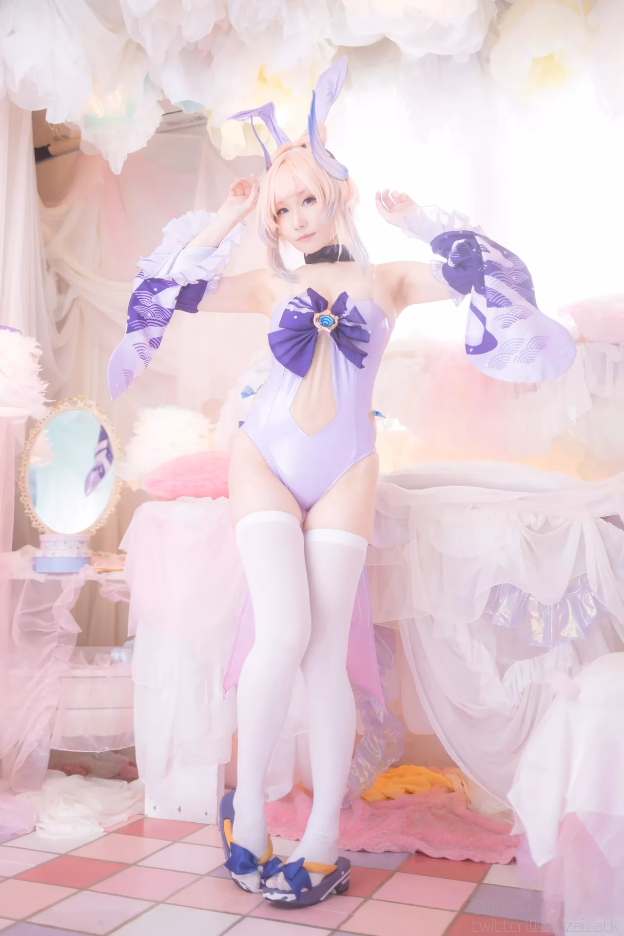 Atsuki as Eula Lawrence, Ganyu, Sangonomiya Kokomi, Nilou, and Yelan — cosplay photo 239 of 381