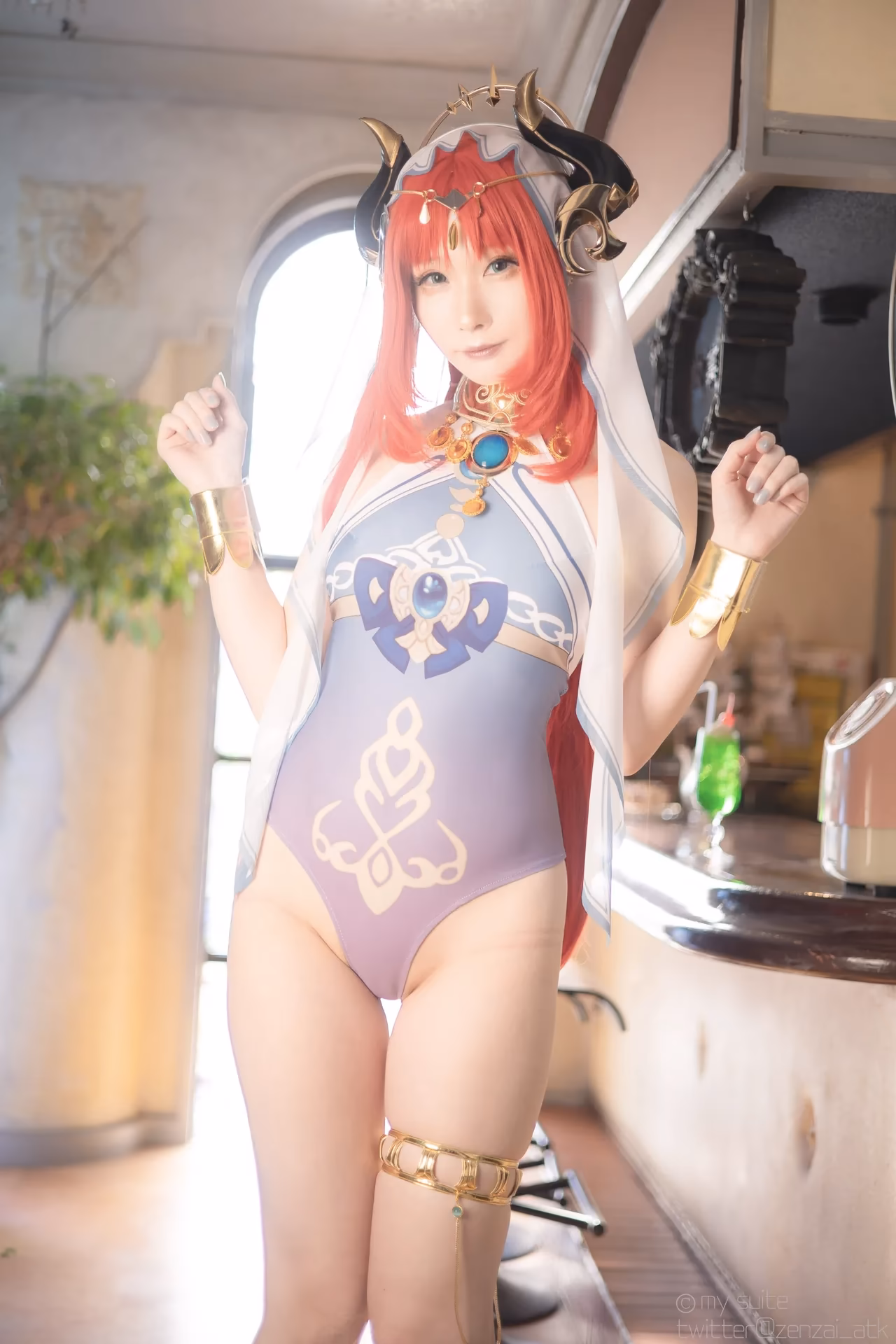 Atsuki as Eula Lawrence, Ganyu, Sangonomiya Kokomi, Nilou, and Yelan — cosplay photo 244 of 381