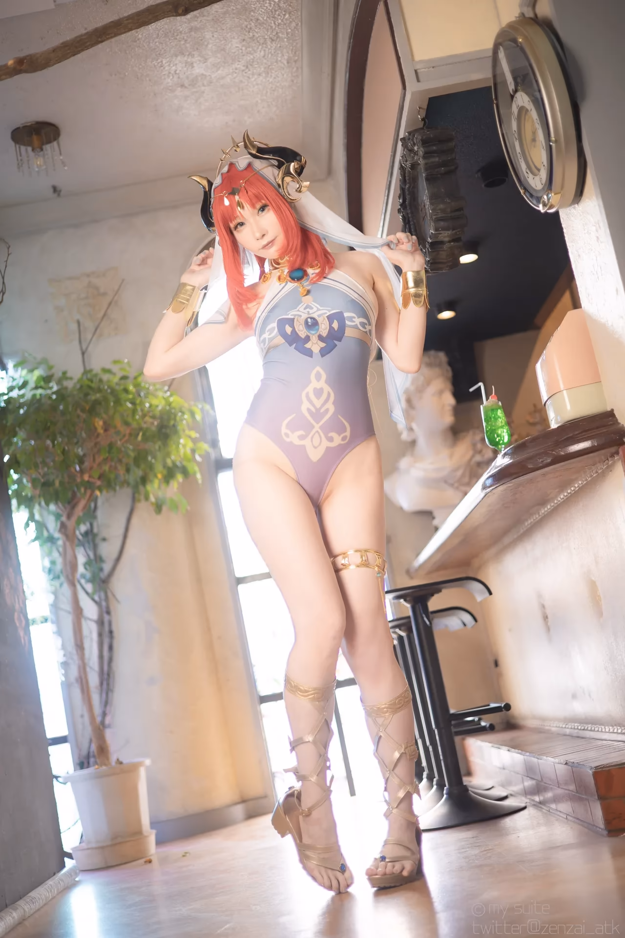 Atsuki as Eula Lawrence, Ganyu, Sangonomiya Kokomi, Nilou, and Yelan — cosplay photo 260 of 381