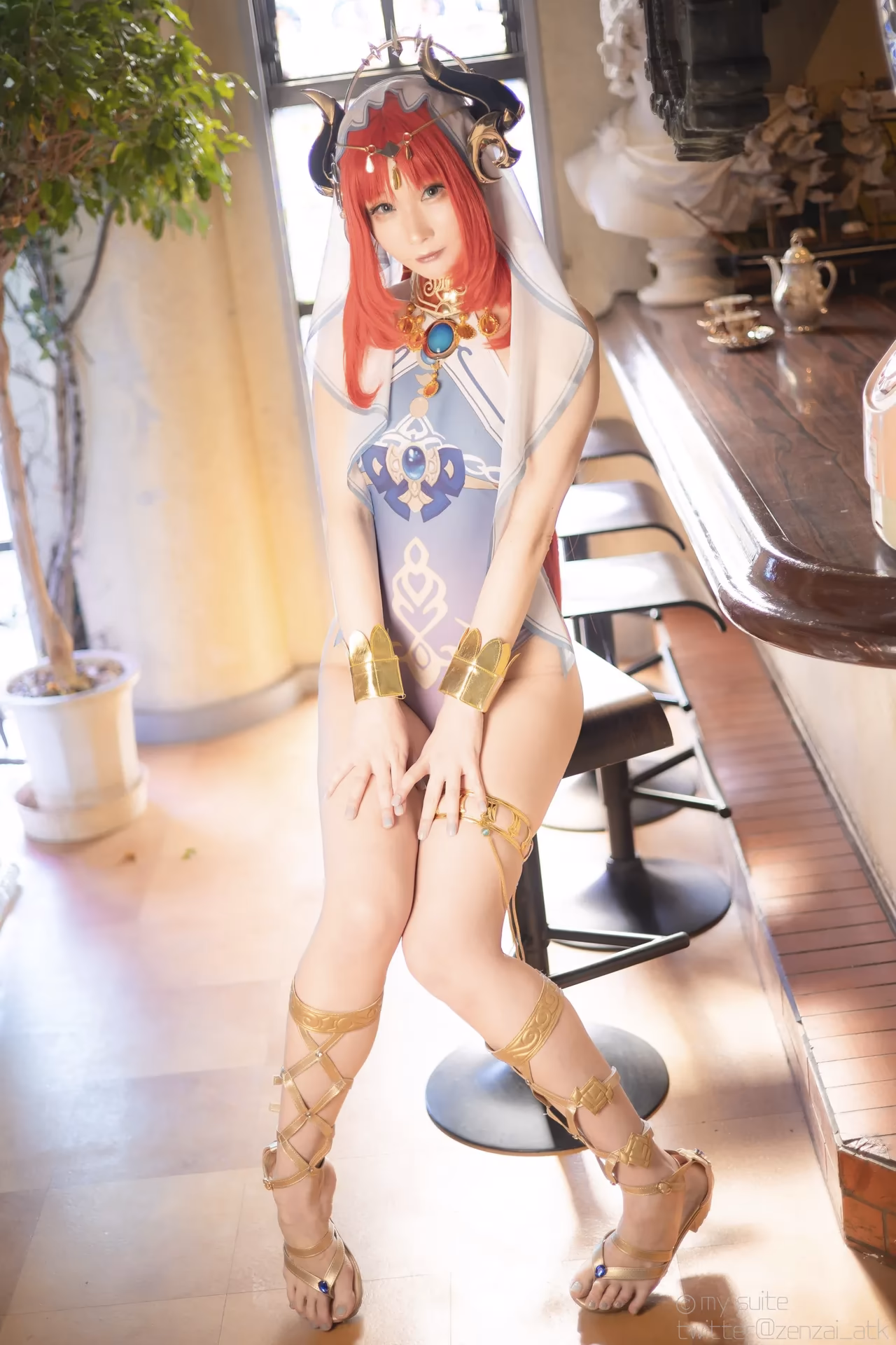 Atsuki as Eula Lawrence, Ganyu, Sangonomiya Kokomi, Nilou, and Yelan — cosplay photo 267 of 381