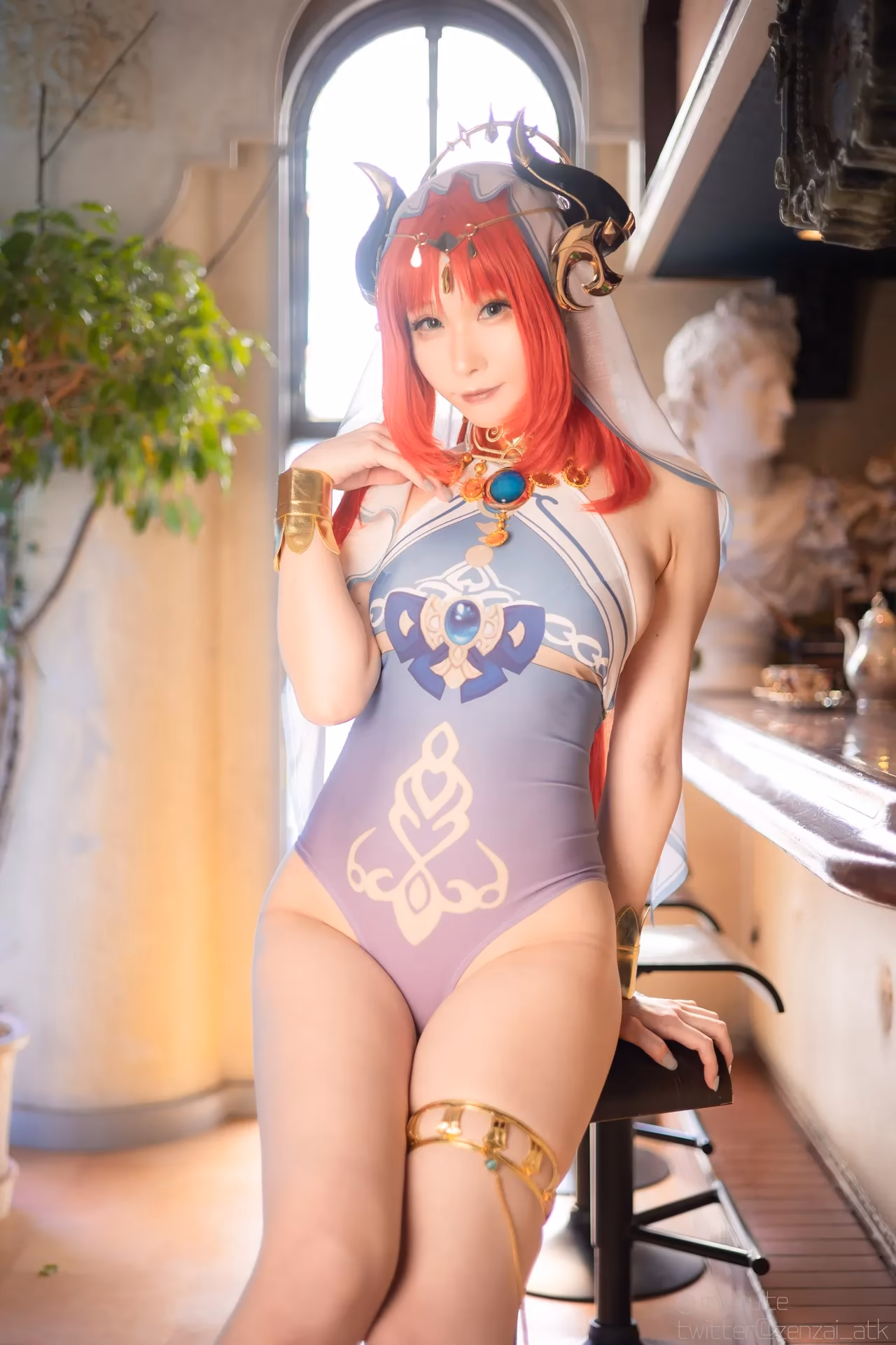 Atsuki as Eula Lawrence, Ganyu, Sangonomiya Kokomi, Nilou, and Yelan — cosplay photo 272 of 381