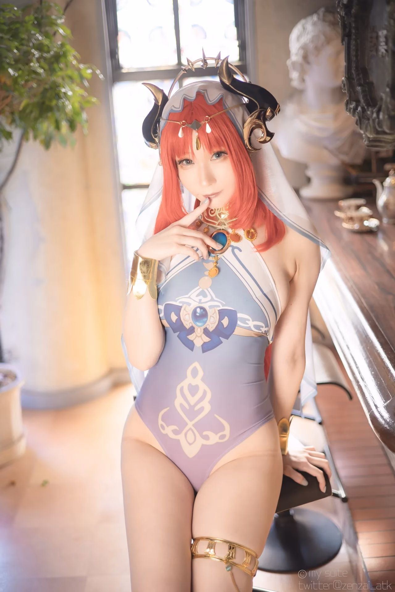 Atsuki as Eula Lawrence, Ganyu, Sangonomiya Kokomi, Nilou, and Yelan — cosplay photo 273 of 381