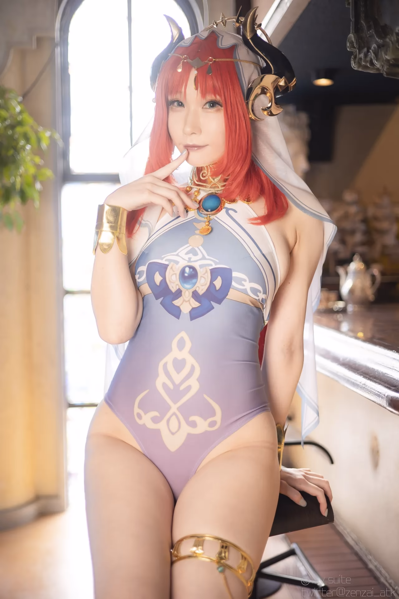 Atsuki as Eula Lawrence, Ganyu, Sangonomiya Kokomi, Nilou, and Yelan — cosplay photo 274 of 381