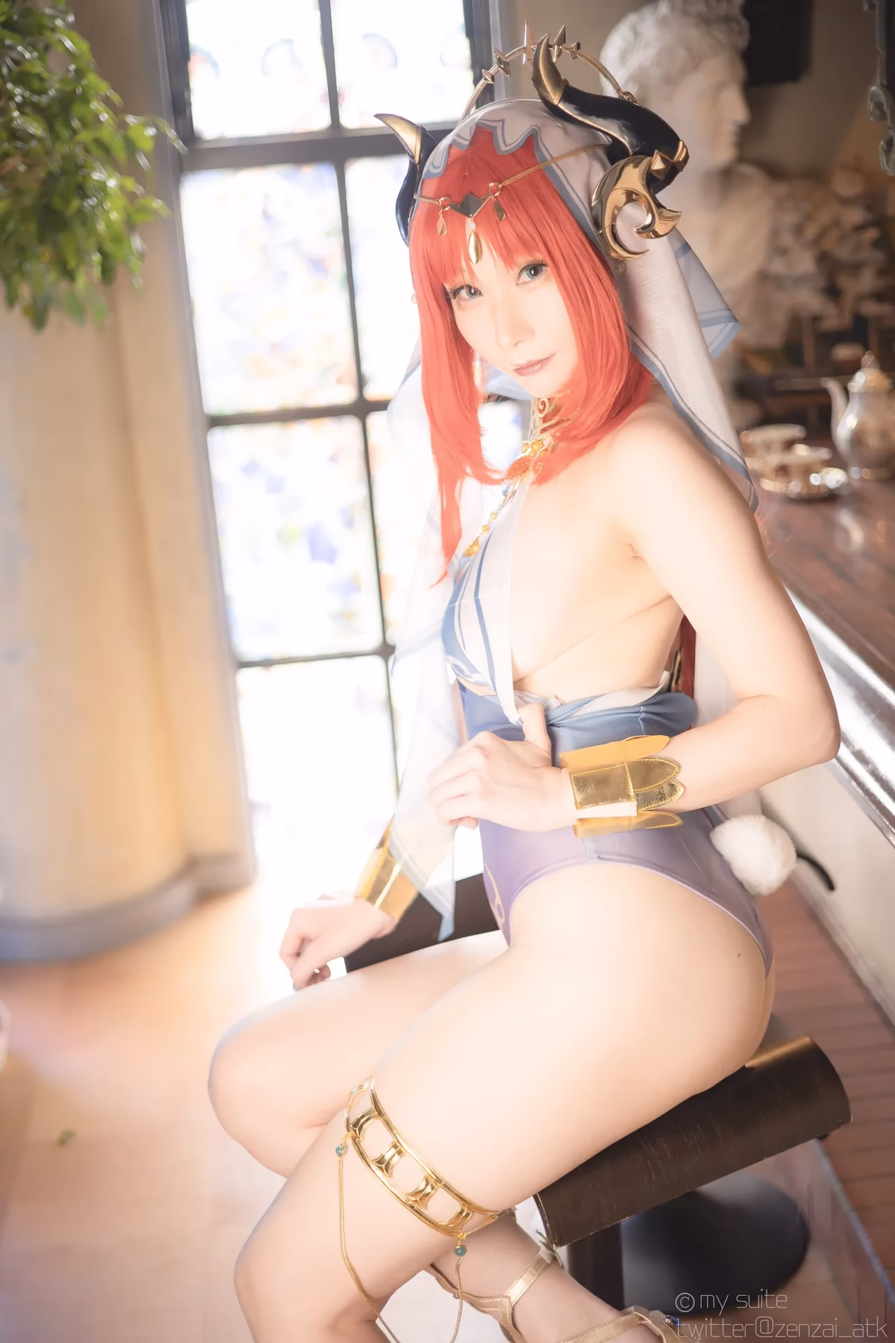 Atsuki as Eula Lawrence, Ganyu, Sangonomiya Kokomi, Nilou, and Yelan — cosplay photo 295 of 381