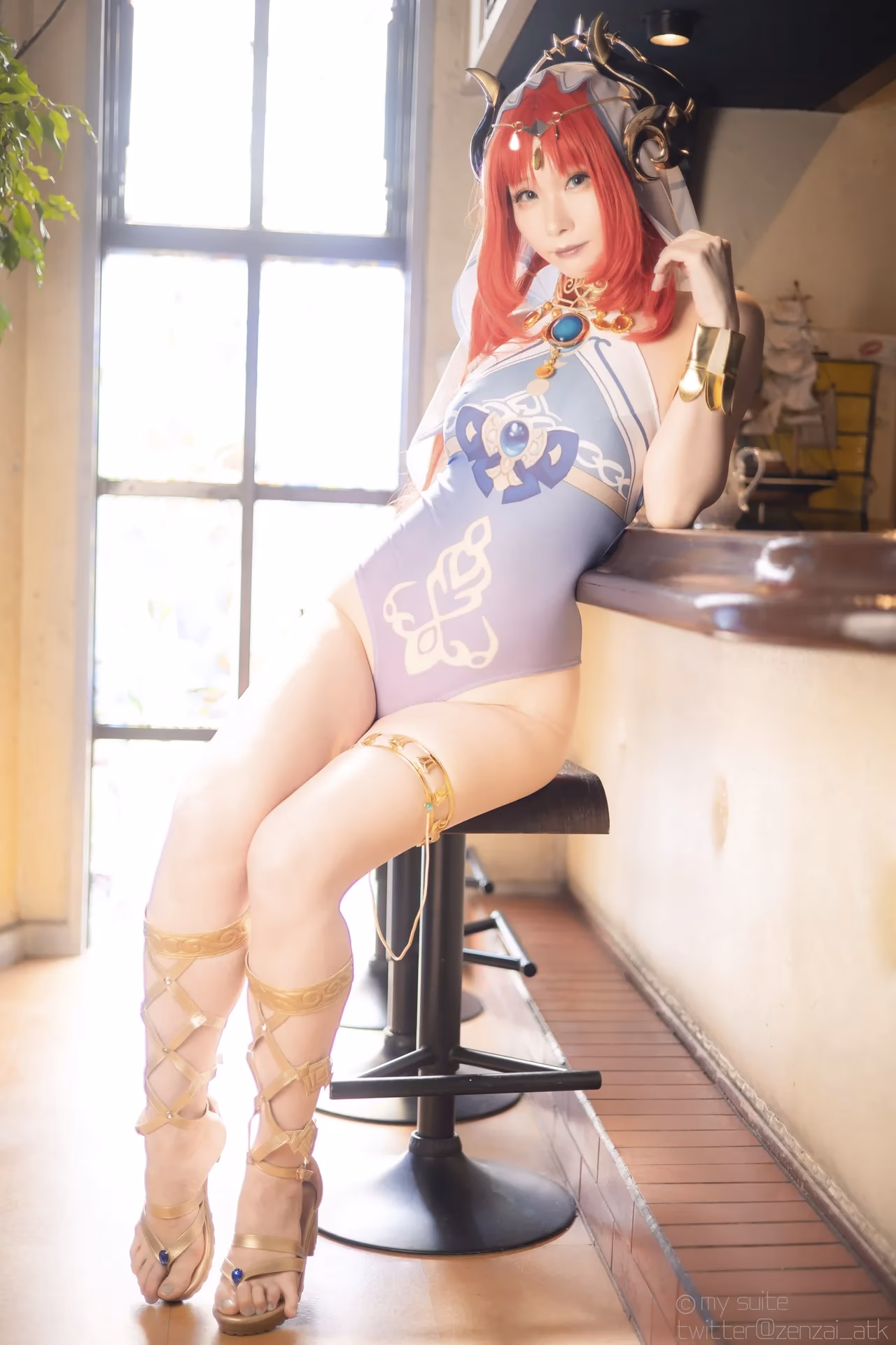 Atsuki as Eula Lawrence, Ganyu, Sangonomiya Kokomi, Nilou, and Yelan — cosplay photo 308 of 381