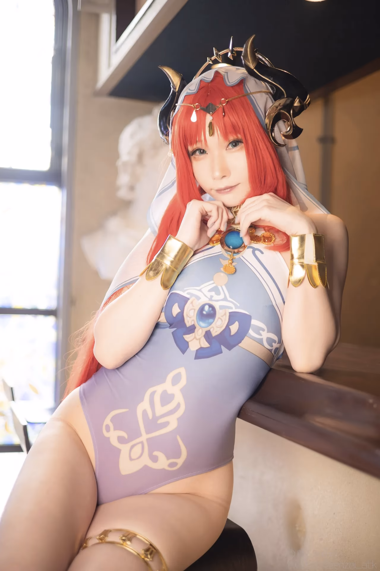 Atsuki as Eula Lawrence, Ganyu, Sangonomiya Kokomi, Nilou, and Yelan — cosplay photo 309 of 381