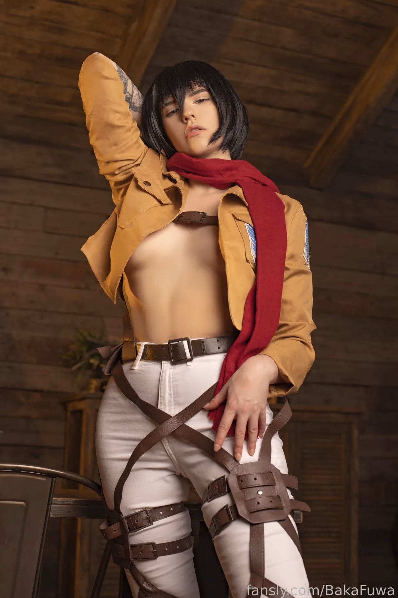 Baka Fuwa as Mikasa Ackerman — cosplay photo 15 of 16