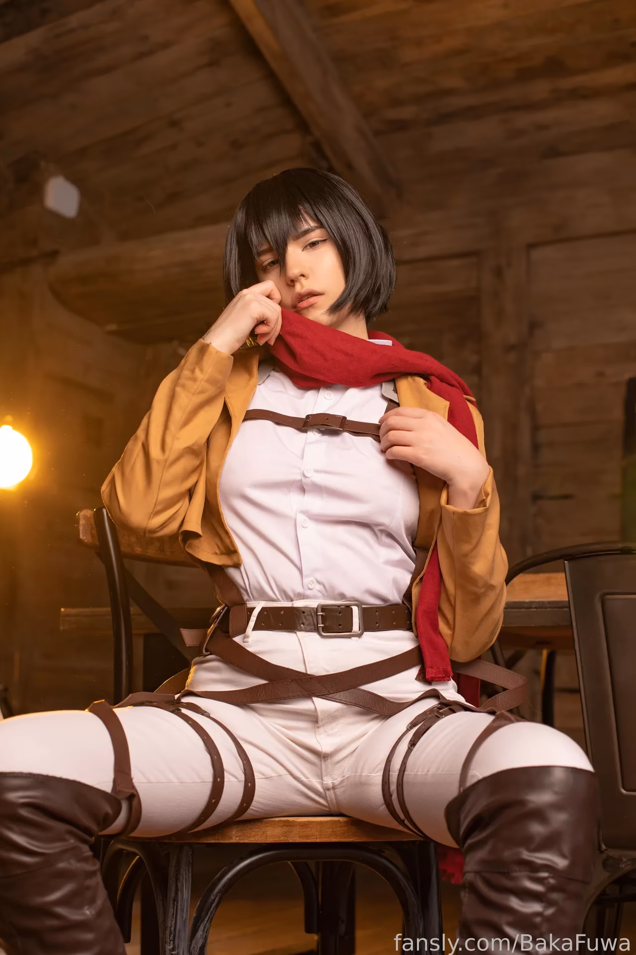 Baka Fuwa as Mikasa Ackerman — cosplay photo 16 of 16