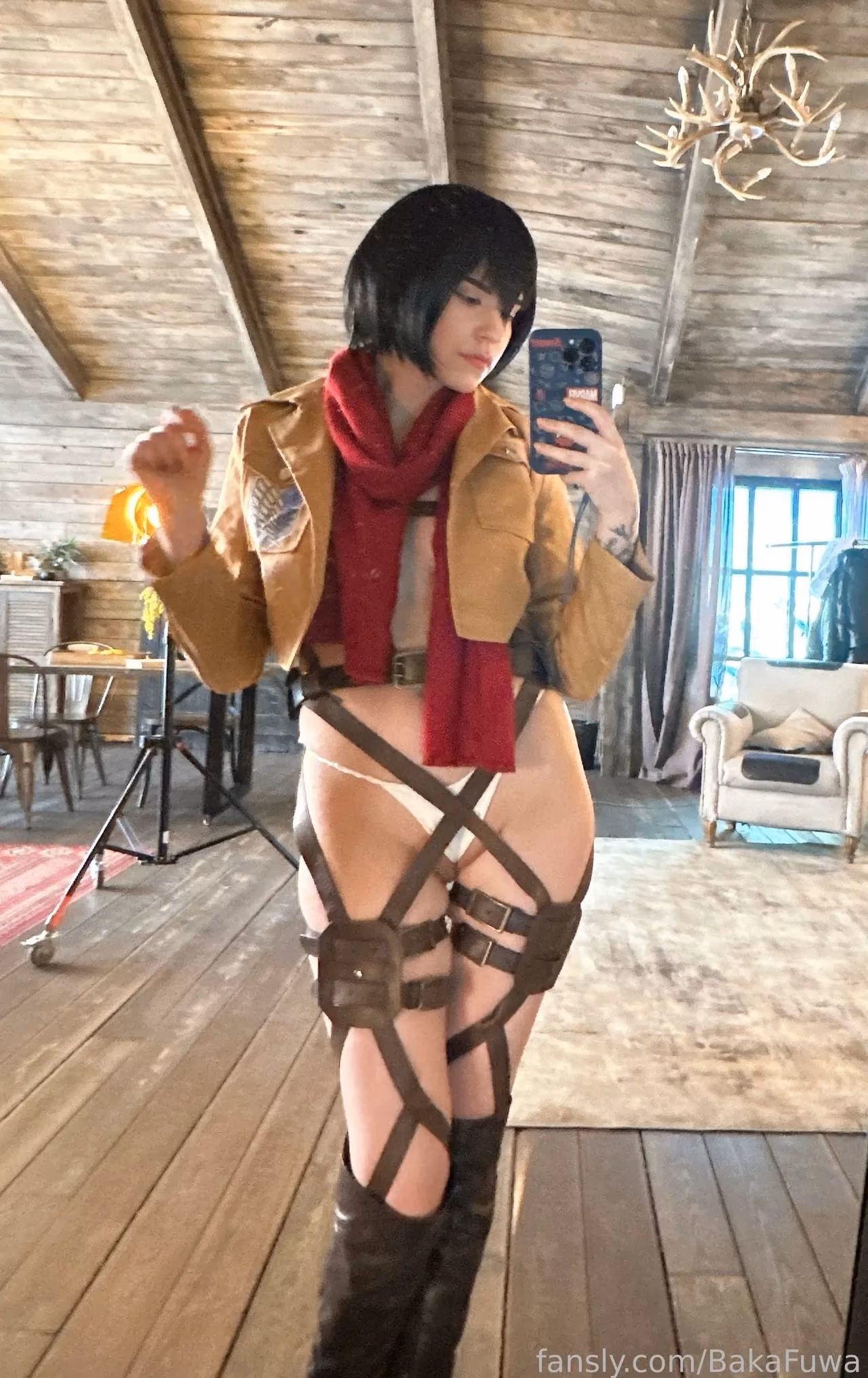 Baka Fuwa as Mikasa Ackerman — cosplay photo 9 of 16