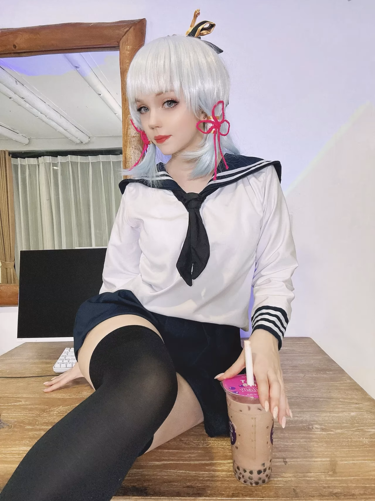 Caticornplay as Kamisato Ayaka — cosplay photo 10 of 35