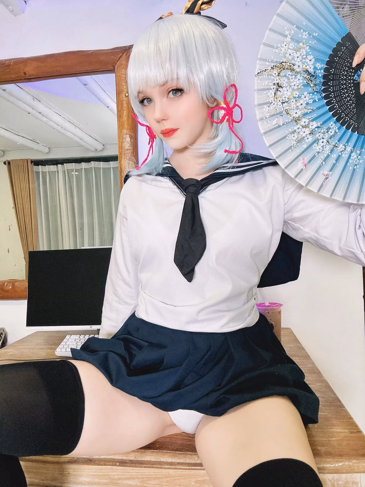 Caticornplay as Kamisato Ayaka — cosplay photo 11 of 35