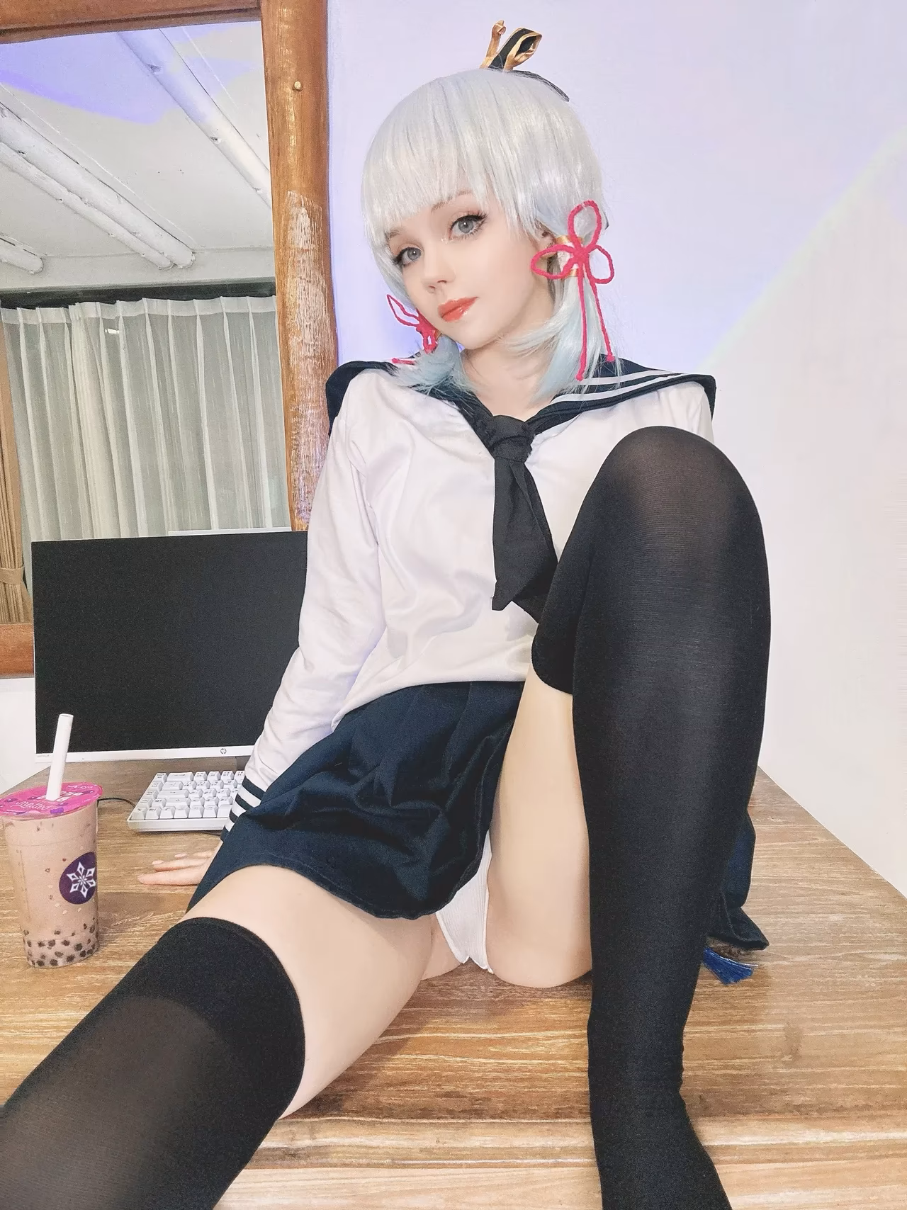 Caticornplay as Kamisato Ayaka — cosplay photo 3 of 35