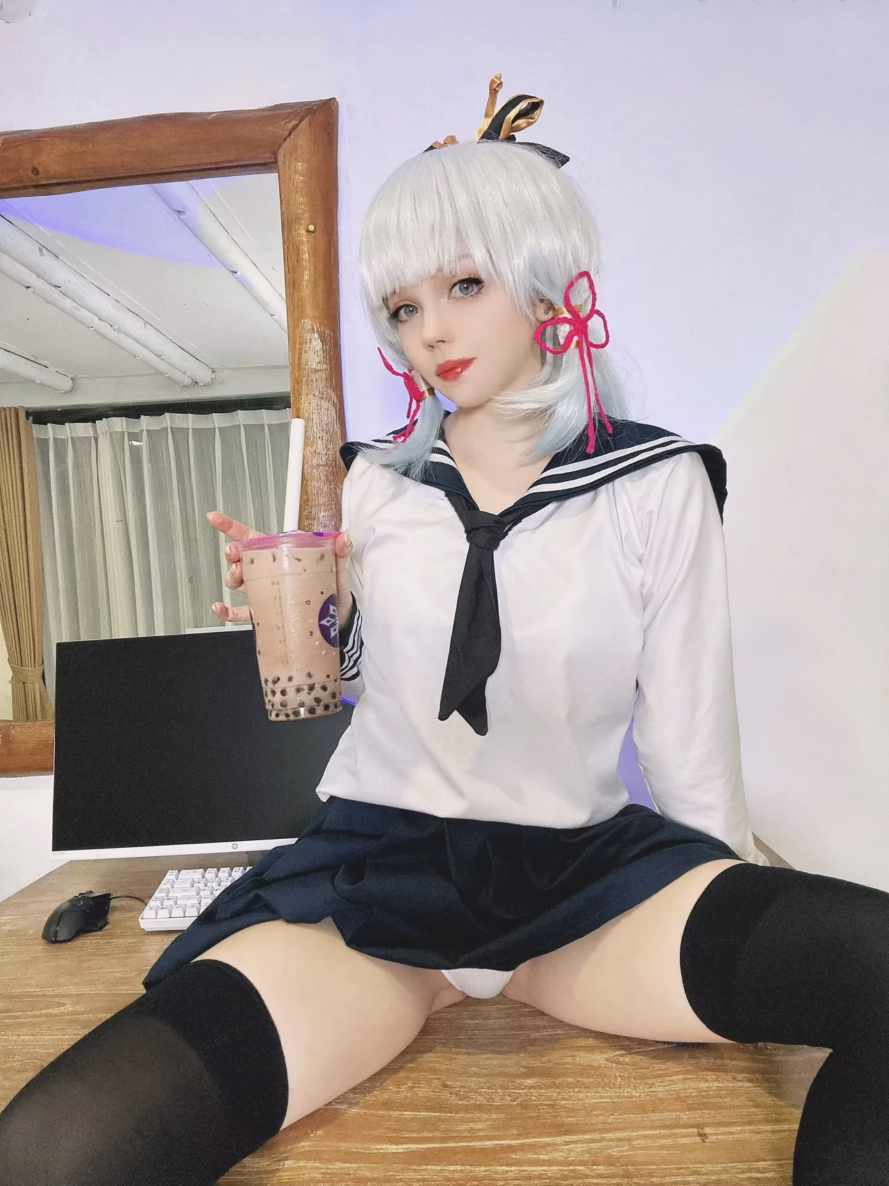Caticornplay as Kamisato Ayaka — cosplay photo 7 of 35