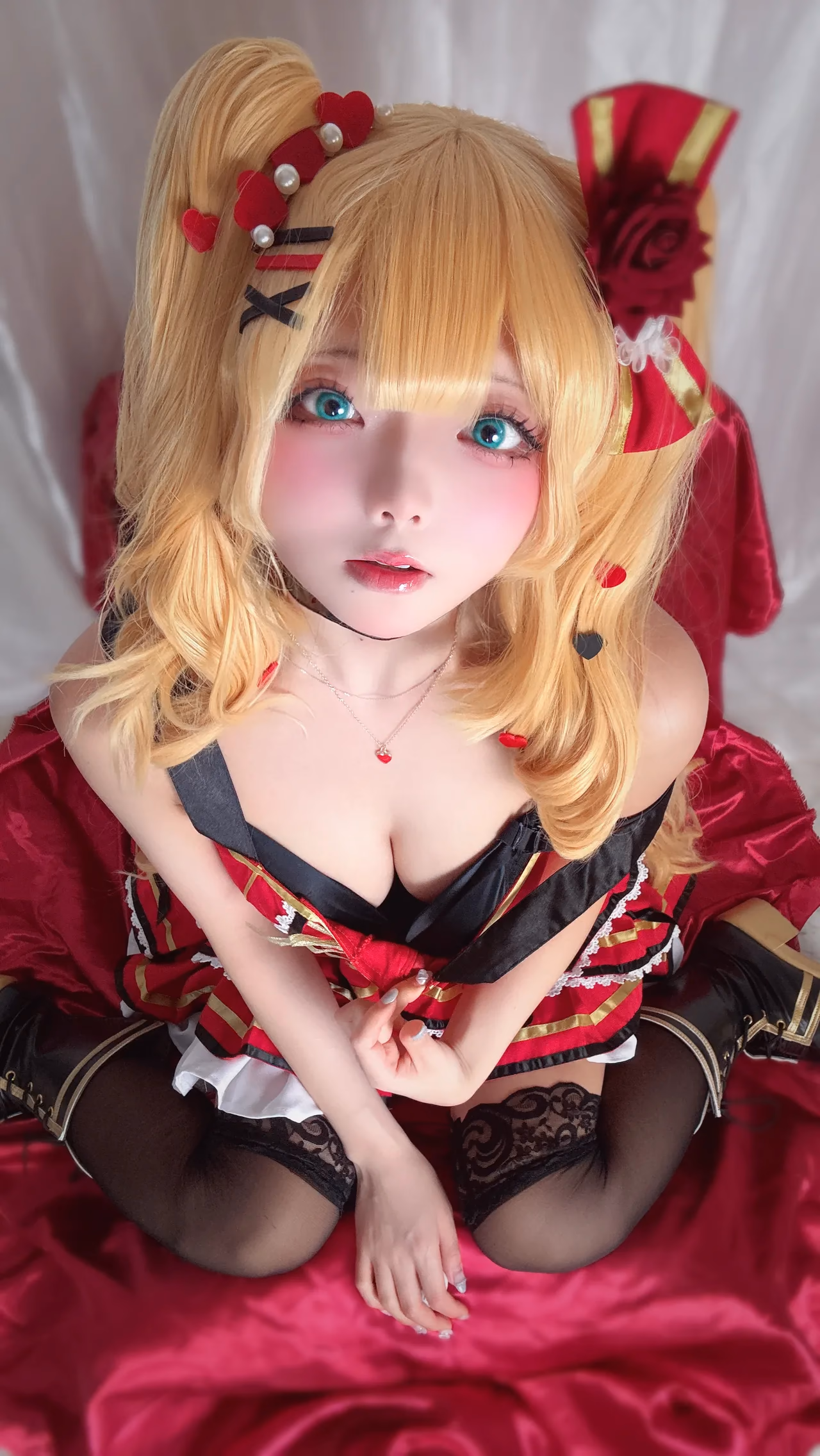 Chuchu Nagomitei as Haachama (Akai Haato) — cosplay photo 49 of 95