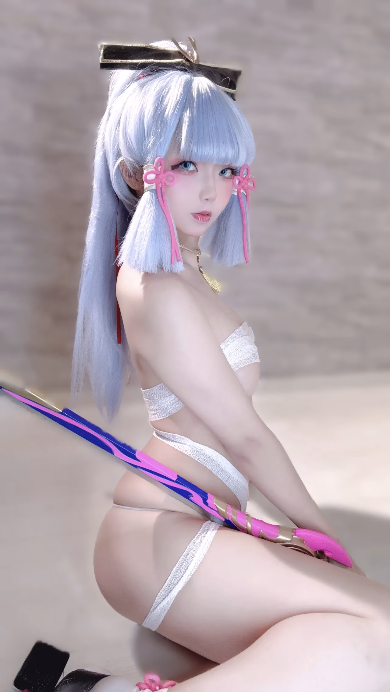 Chuchu Nagomitei as Kamisato Ayaka — cosplay photo 79 of 110