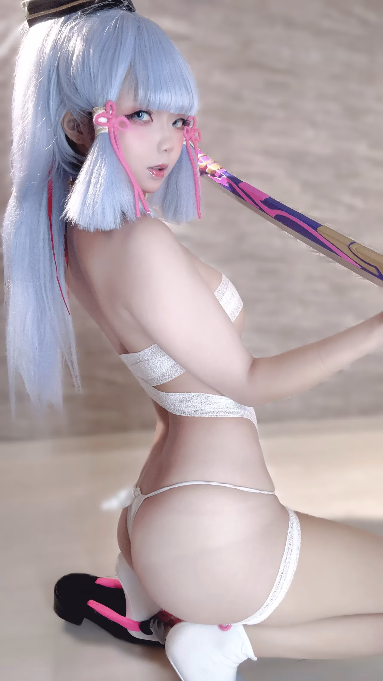 Chuchu Nagomitei as Kamisato Ayaka — cosplay photo 99 of 110
