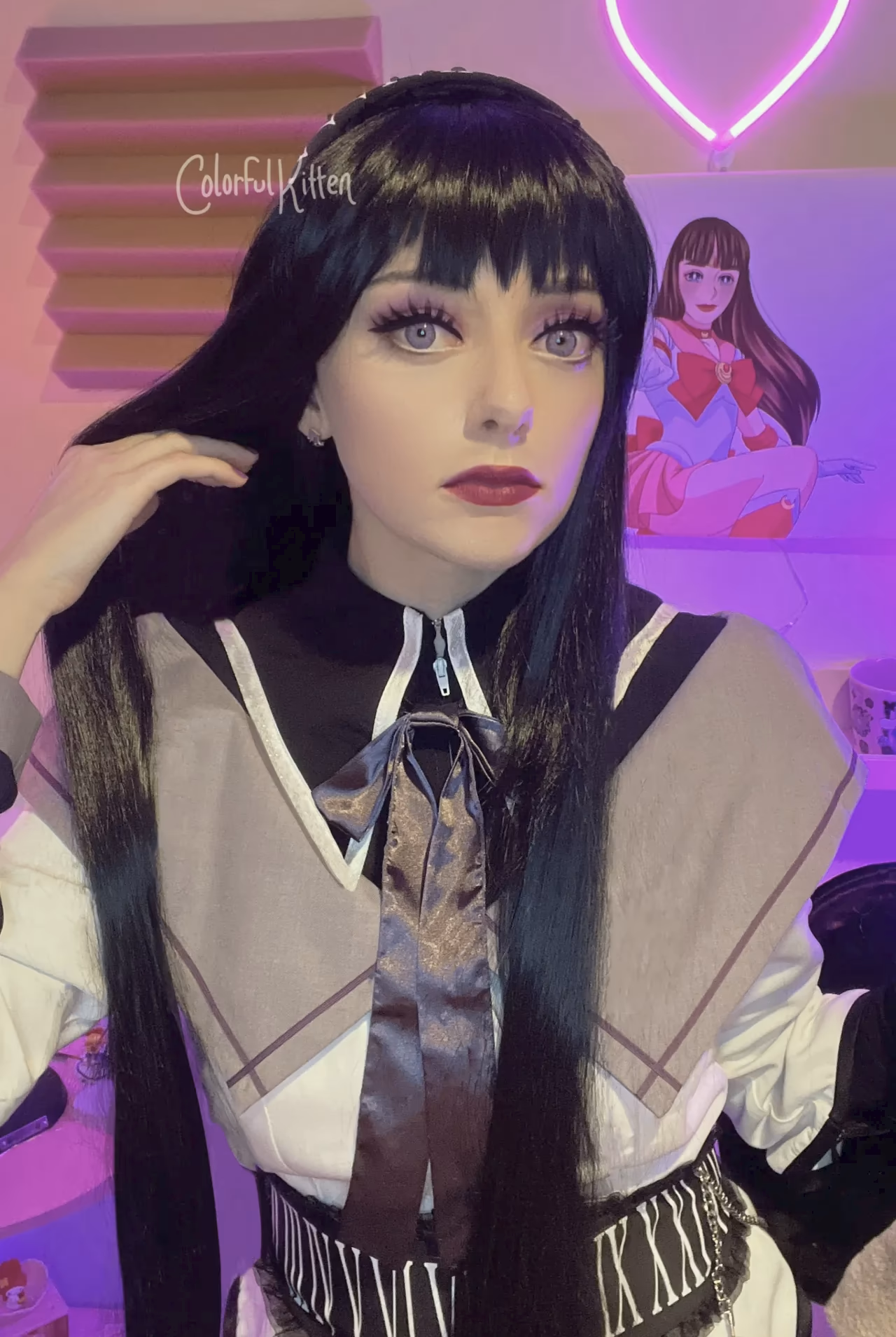 Colorful Kitten as Homura Akemi — cosplay photo 12 of 12