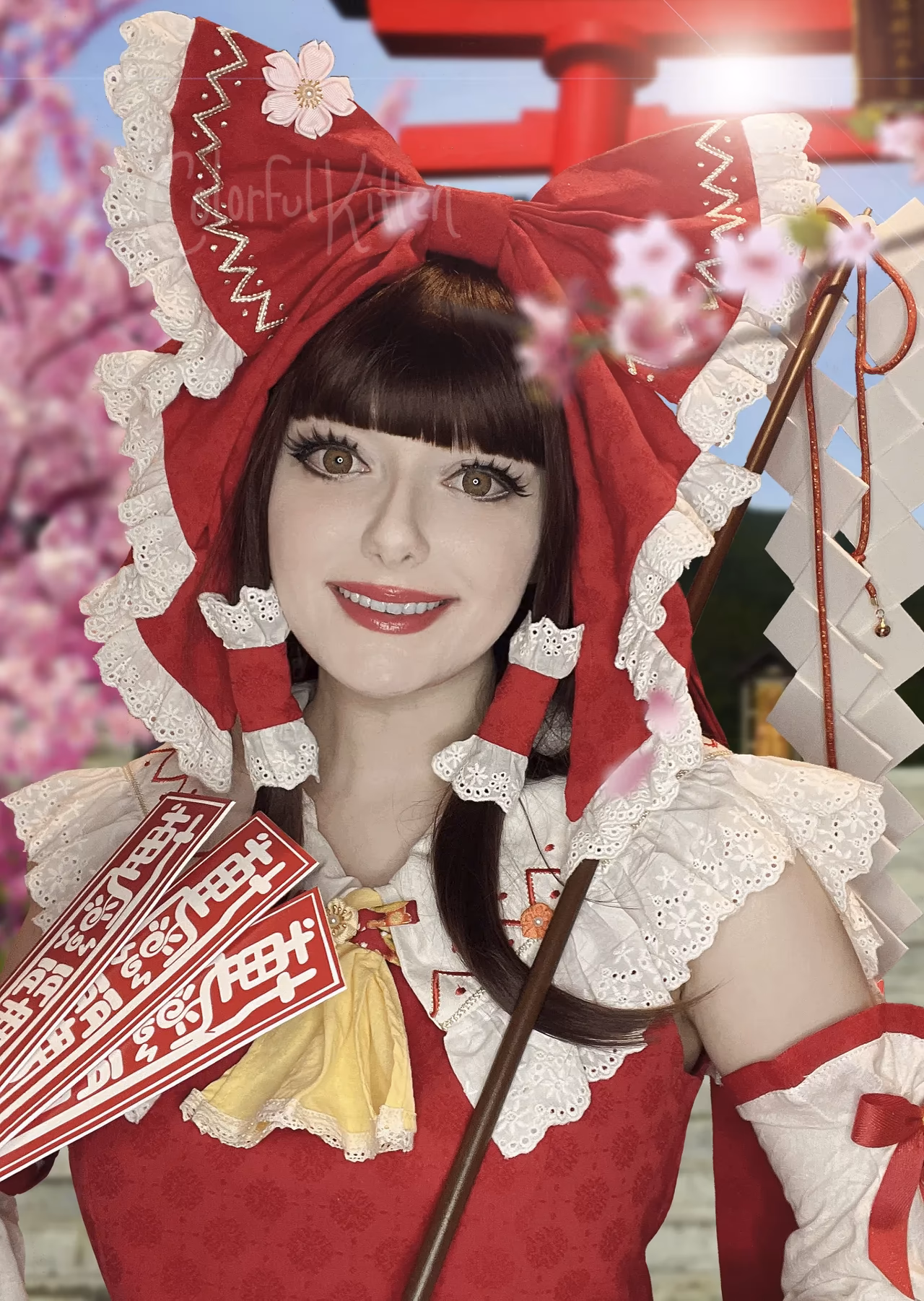 Colorful Kitten as Reimu Hakurei — cosplay photo 6 of 12