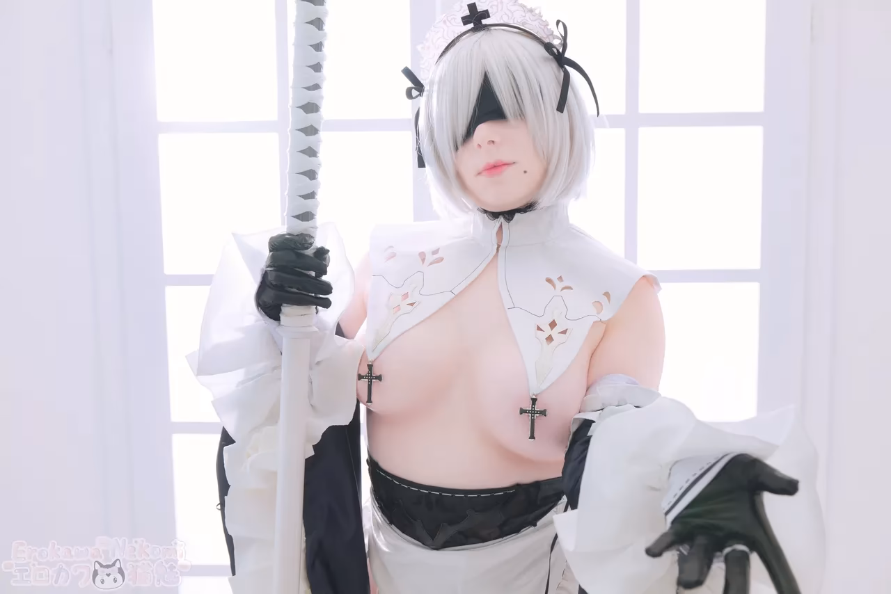 Erokawa Nekomi as 2B — cosplay photo 11 of 89