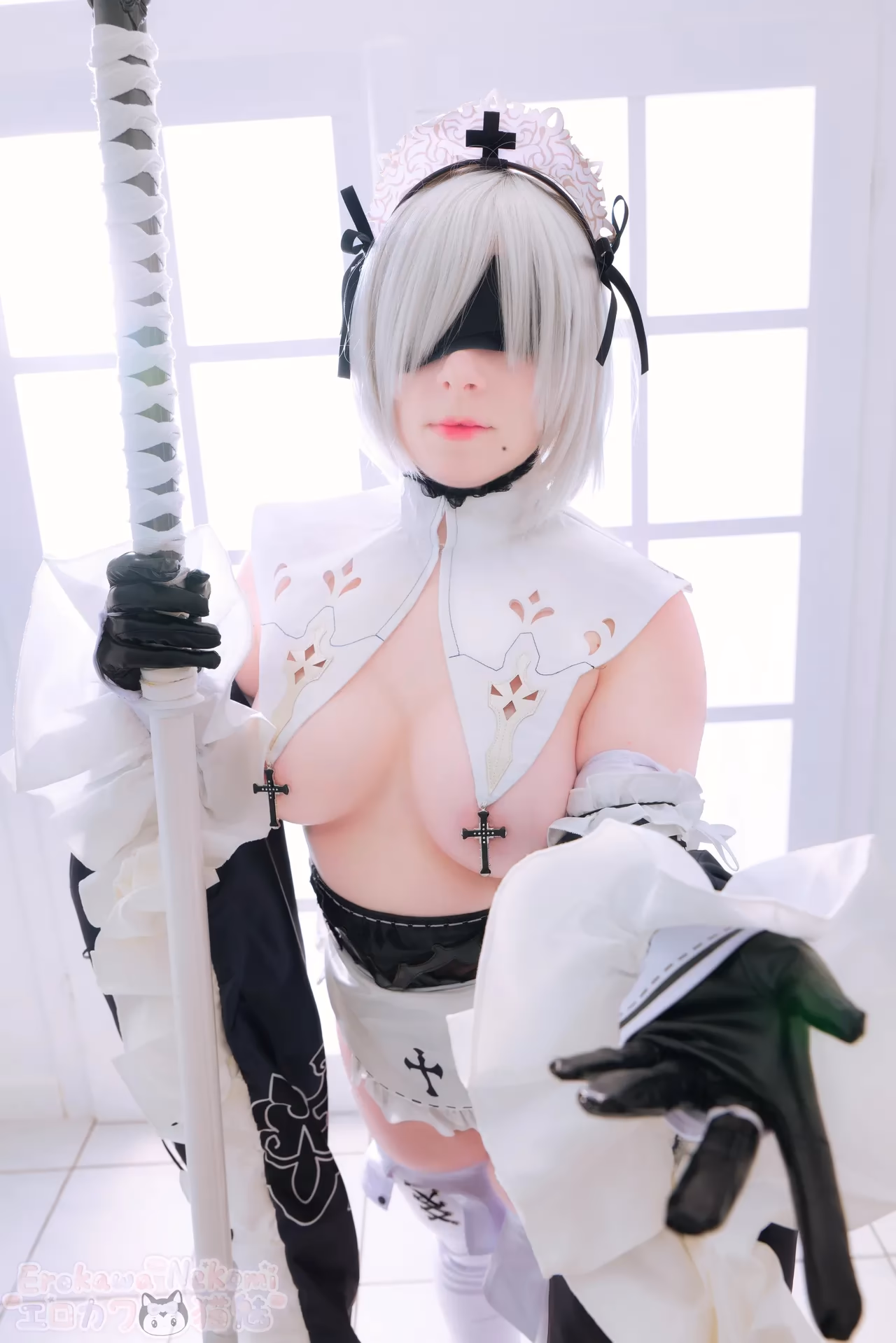 Erokawa Nekomi as 2B — cosplay photo 13 of 89