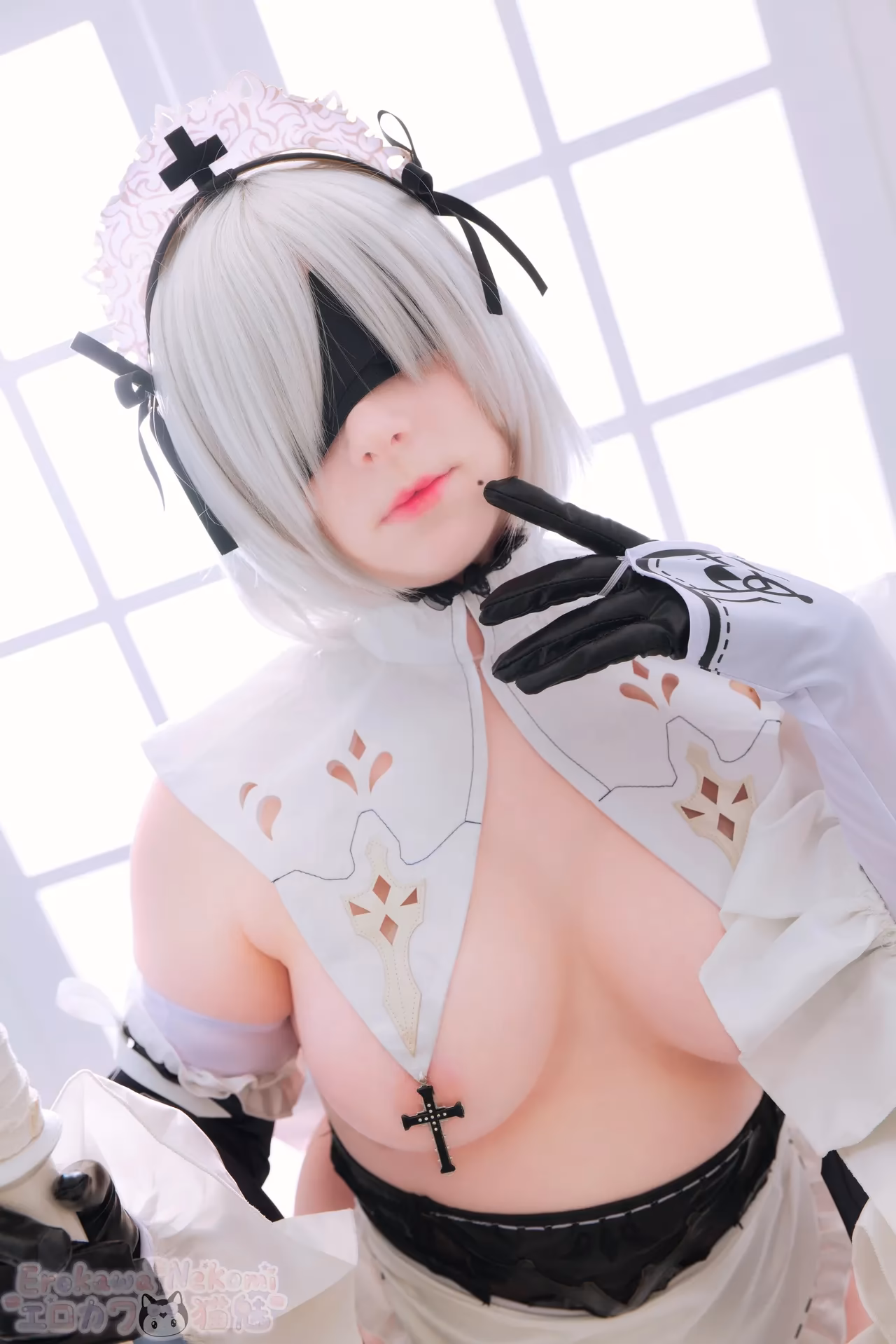 Erokawa Nekomi as 2B — cosplay photo 20 of 89
