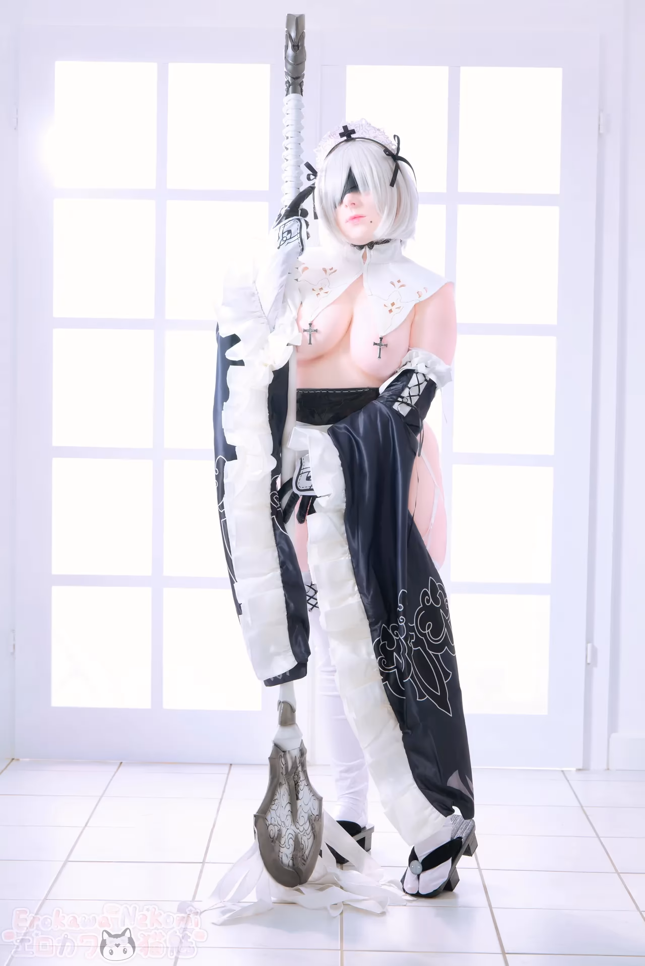 Erokawa Nekomi as 2B — cosplay photo 29 of 89