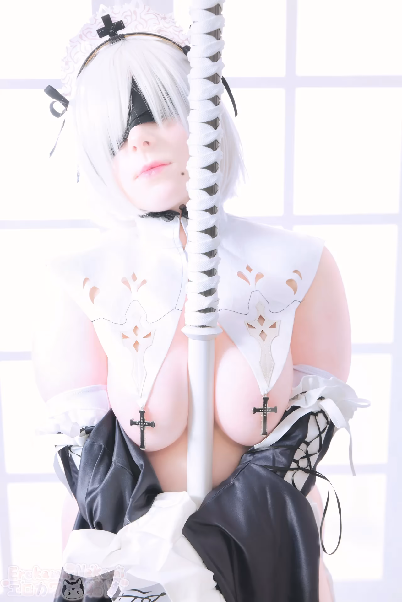 Erokawa Nekomi as 2B — cosplay photo 31 of 89
