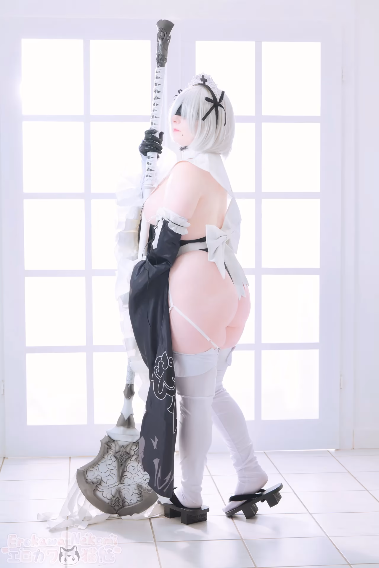 Erokawa Nekomi as 2B — cosplay photo 36 of 89