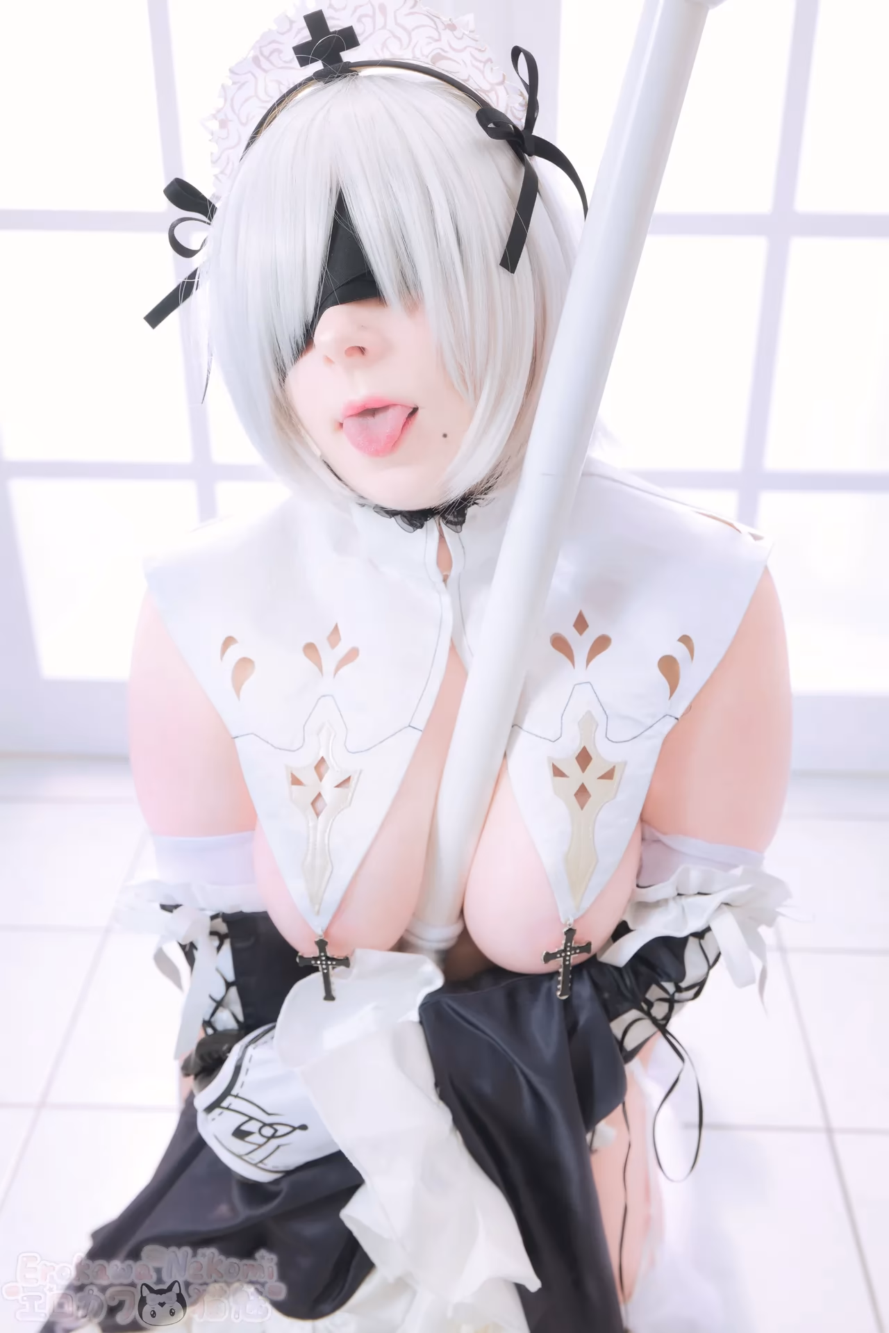 Erokawa Nekomi as 2B — cosplay photo 44 of 89