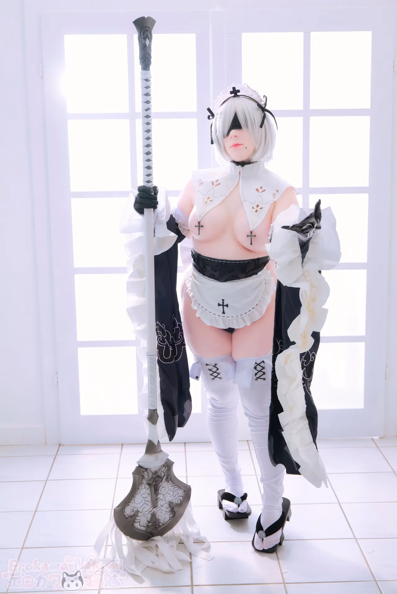 Erokawa Nekomi as 2B — cosplay photo 5 of 89