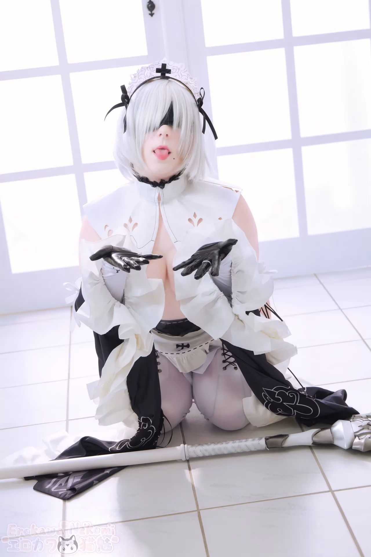 Erokawa Nekomi as 2B — cosplay photo 52 of 89