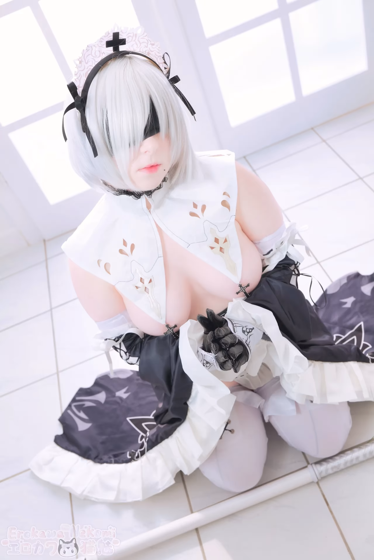 Erokawa Nekomi as 2B — cosplay photo 58 of 89