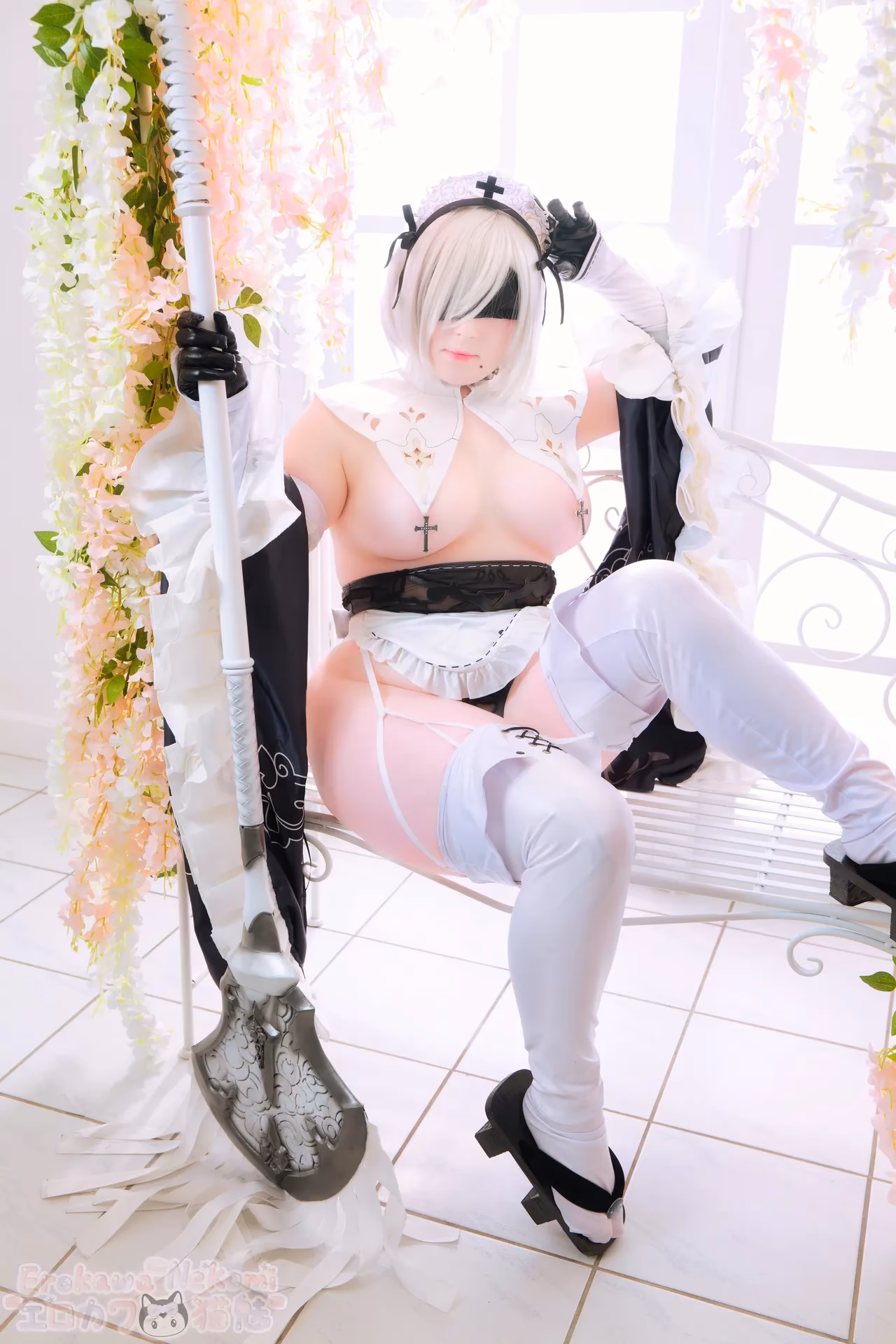 Erokawa Nekomi as 2B — cosplay photo 81 of 89