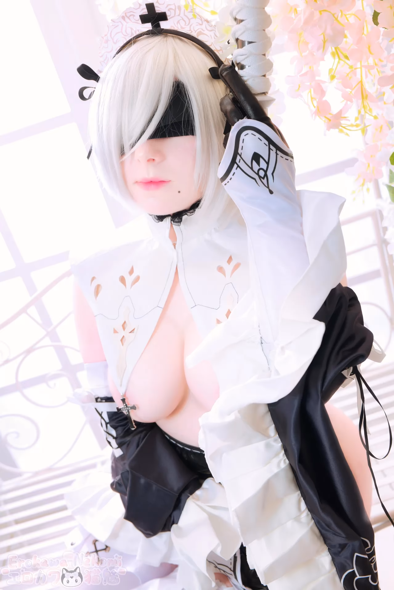Erokawa Nekomi as 2B — cosplay photo 84 of 89