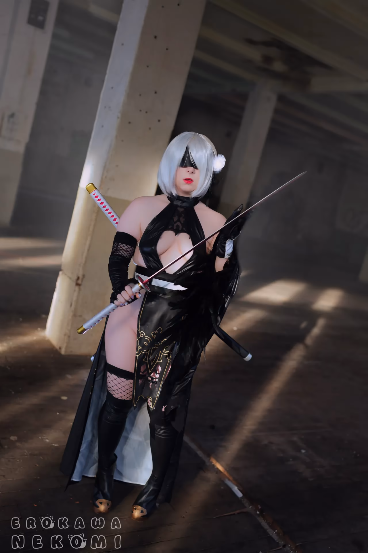 Erokawa Nekomi as 2B — cosplay photo 11 of 52