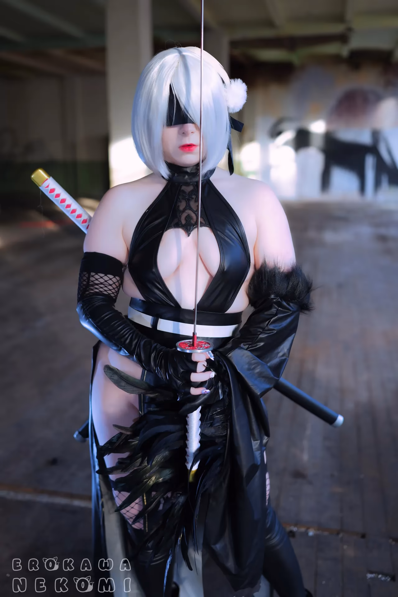 Erokawa Nekomi as 2B — cosplay photo 12 of 52