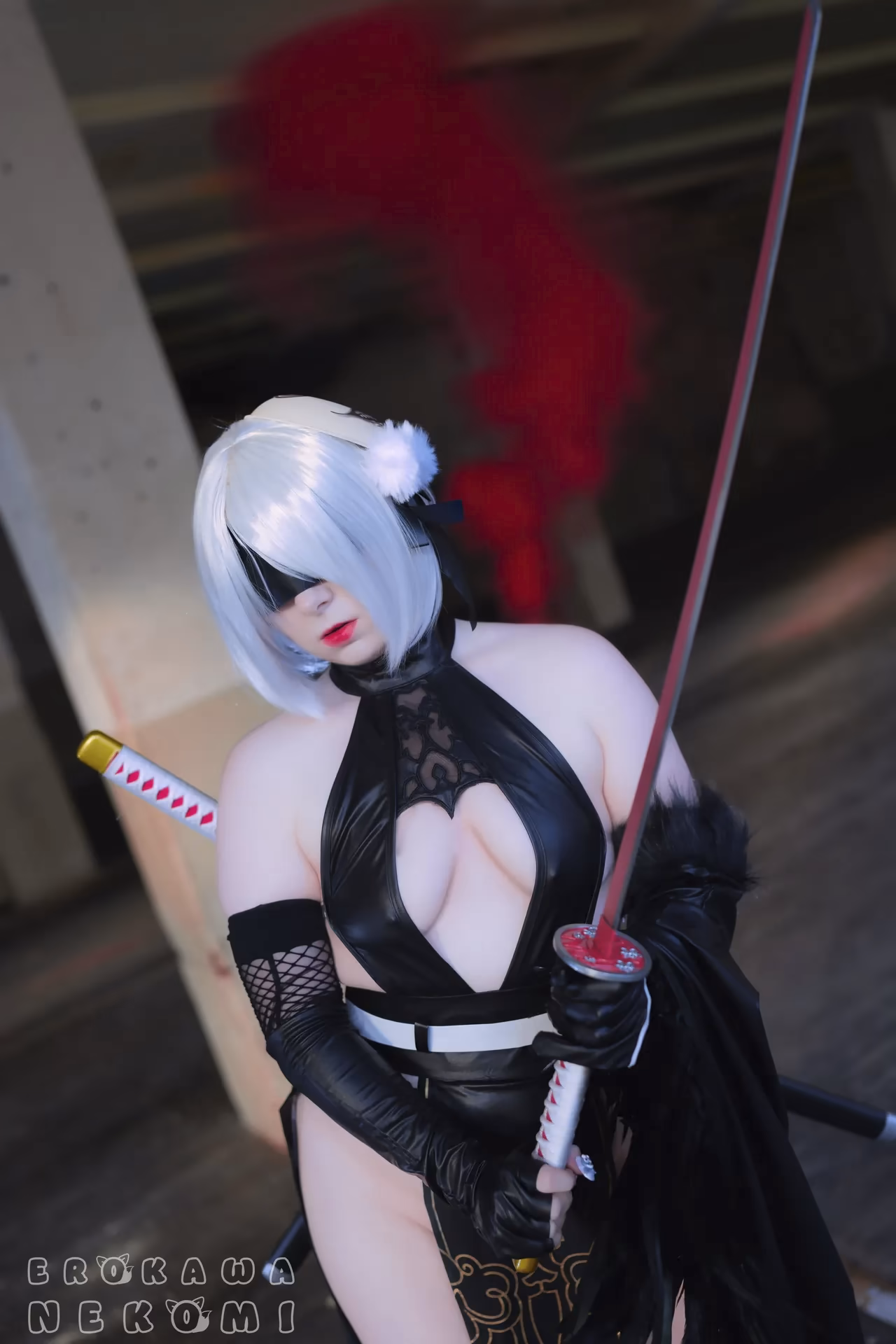 Erokawa Nekomi as 2B — cosplay photo 15 of 52