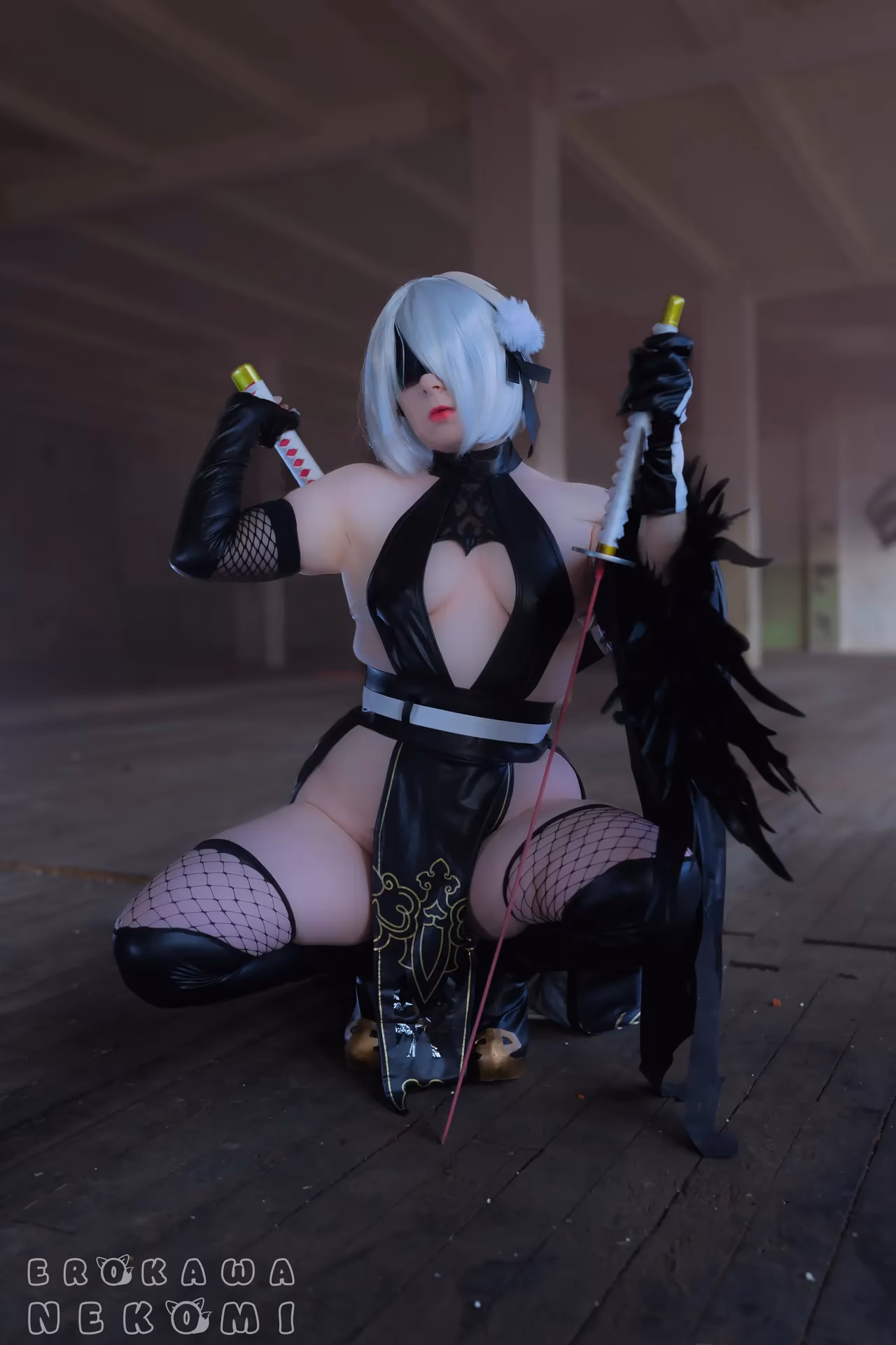 Erokawa Nekomi as 2B — cosplay photo 17 of 52