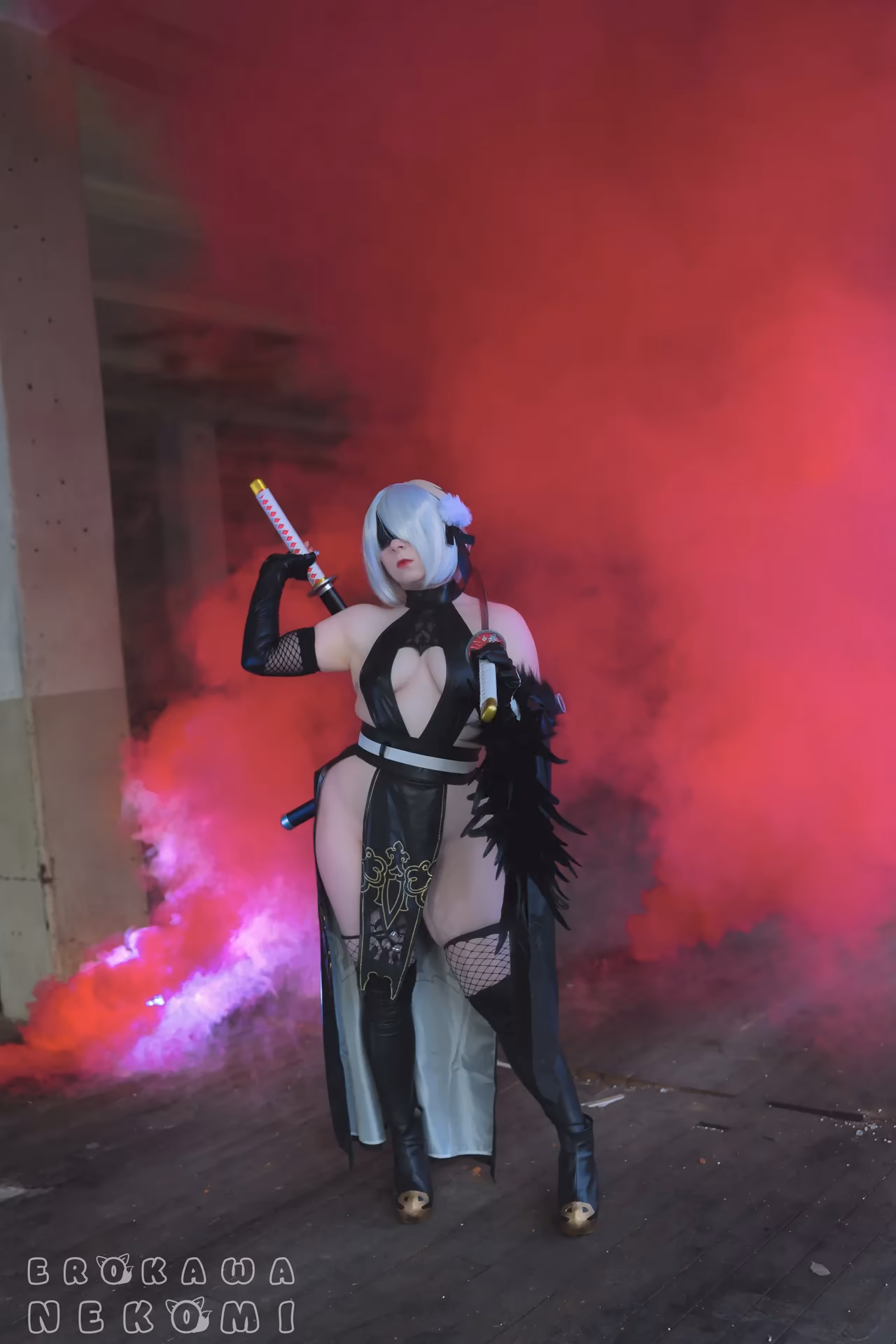 Erokawa Nekomi as 2B — cosplay photo 18 of 52