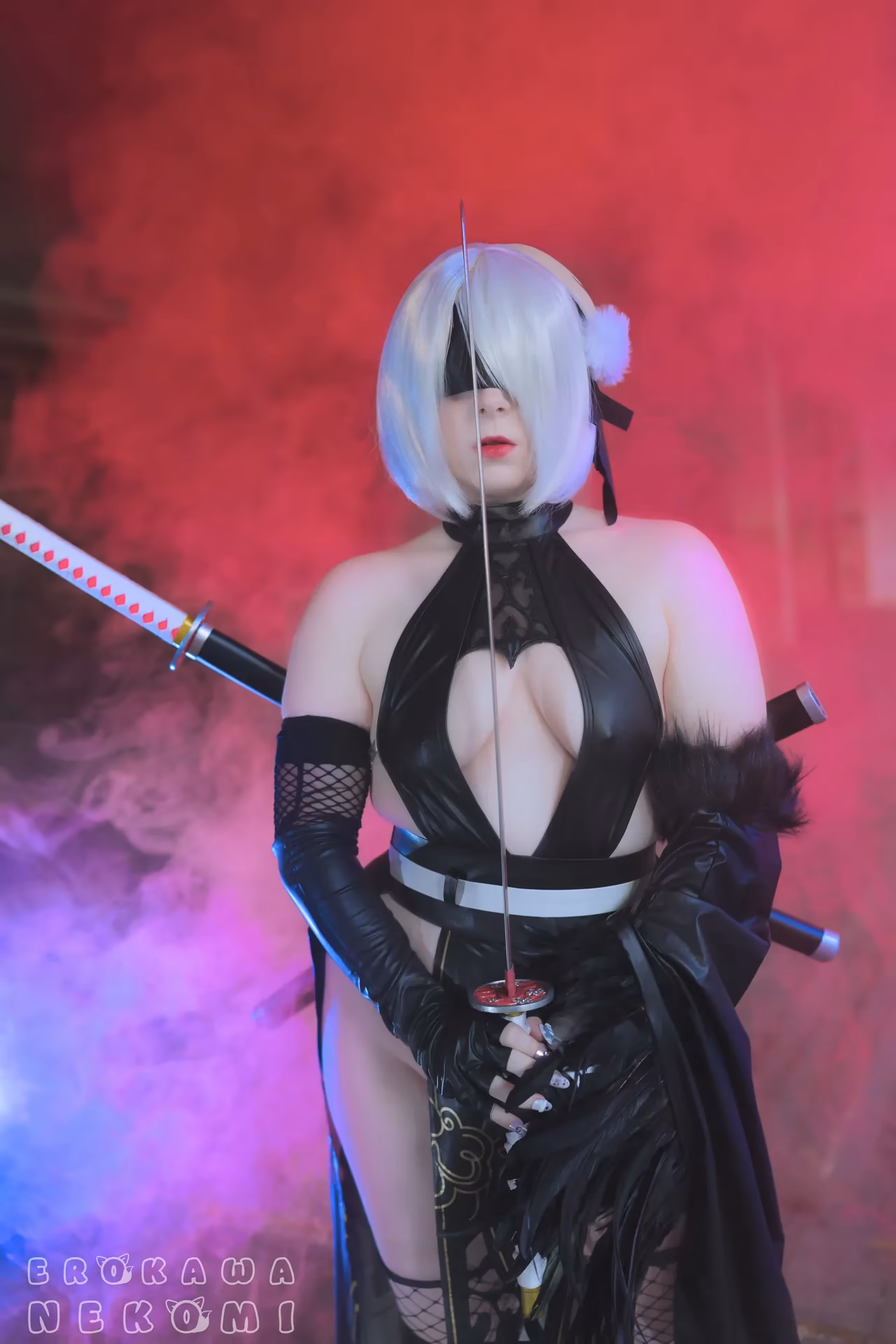 Erokawa Nekomi as 2B — cosplay photo 20 of 52