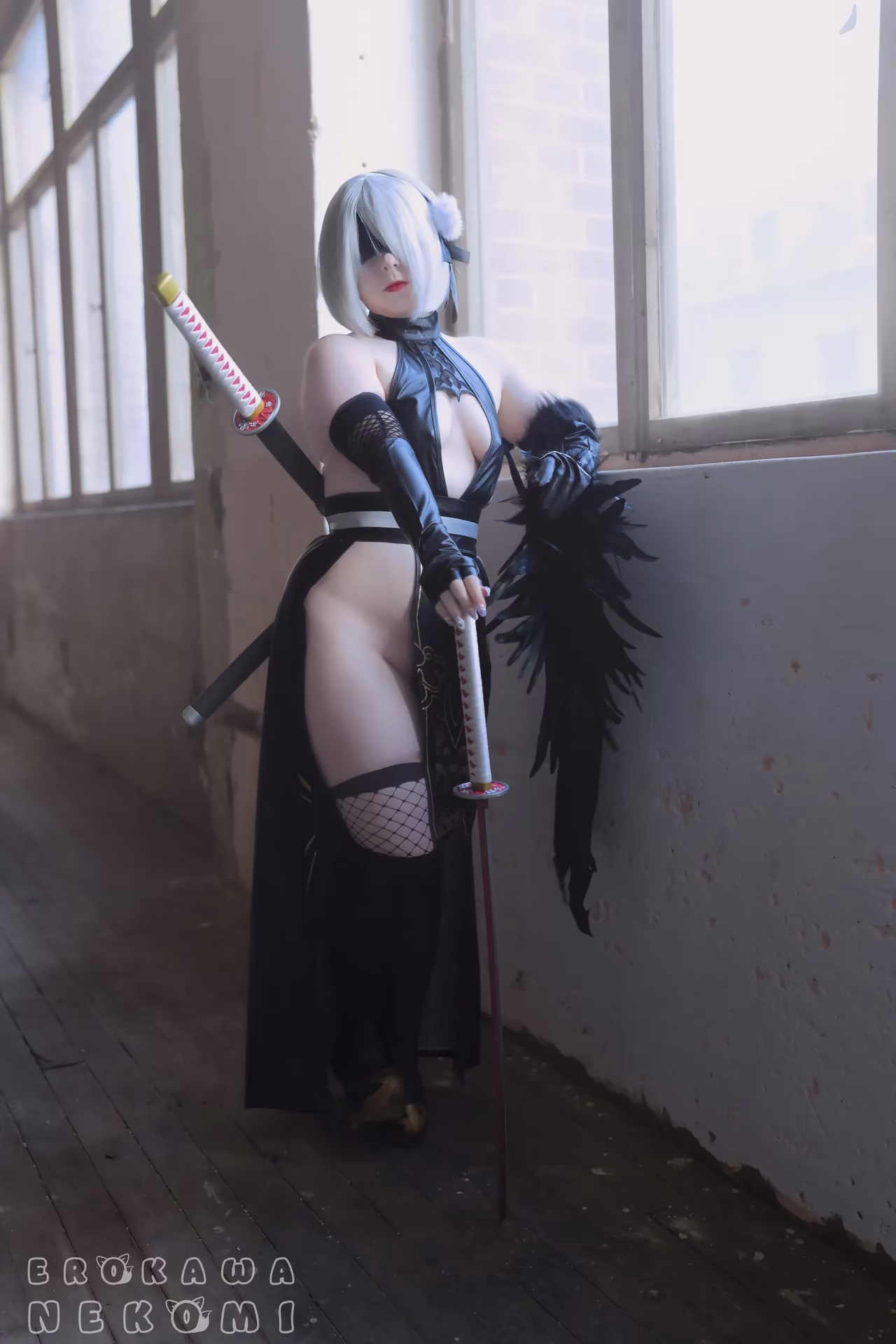 Erokawa Nekomi as 2B — cosplay photo 21 of 52