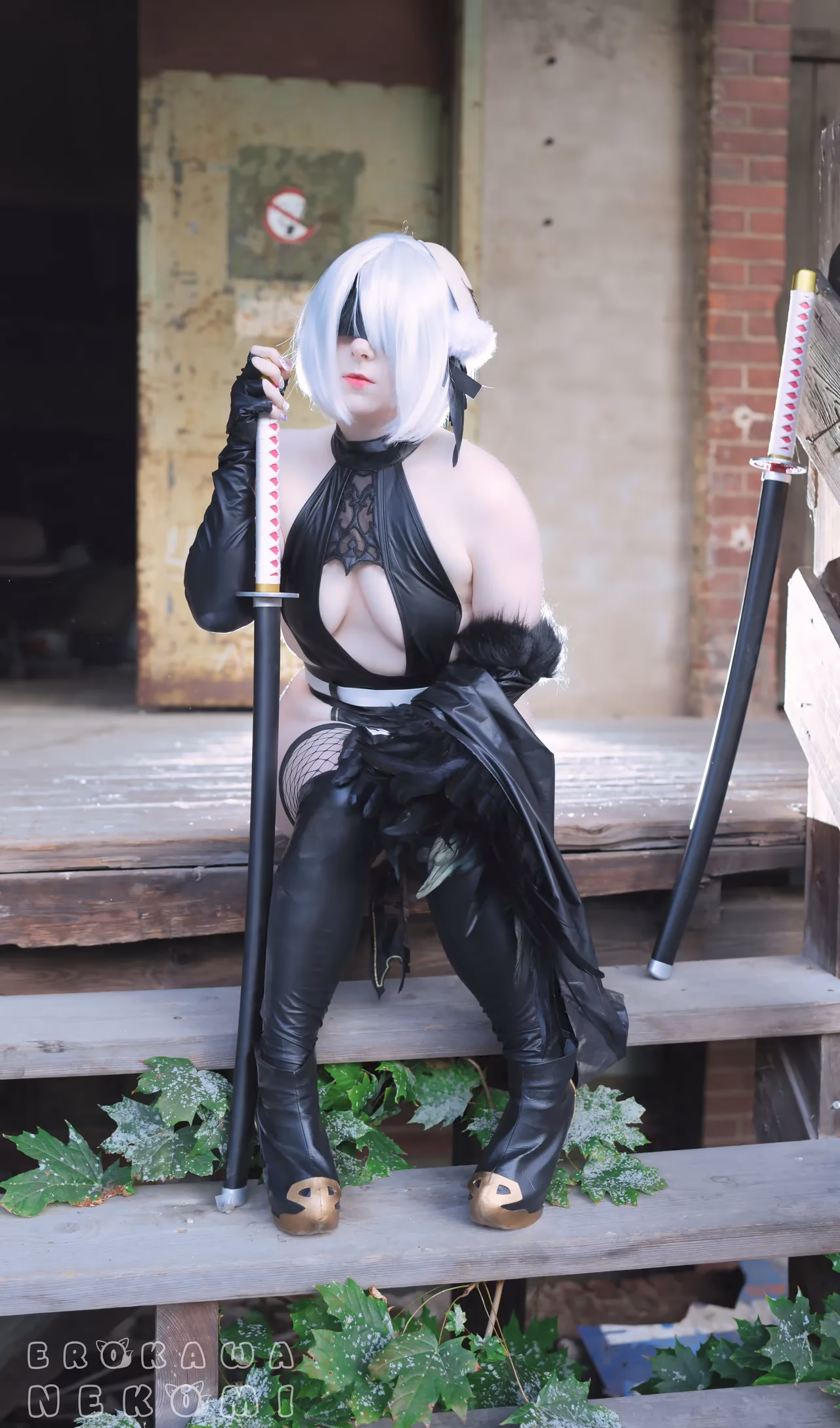 Erokawa Nekomi as 2B — cosplay photo 36 of 52