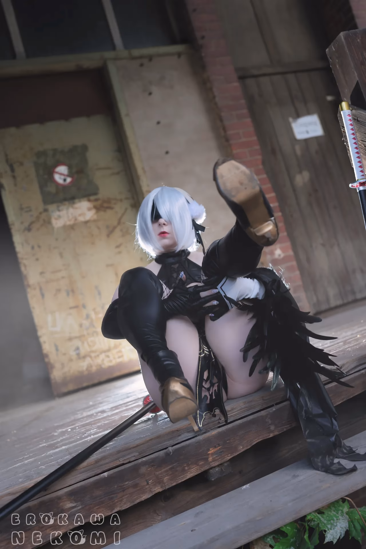 Erokawa Nekomi as 2B — cosplay photo 41 of 52
