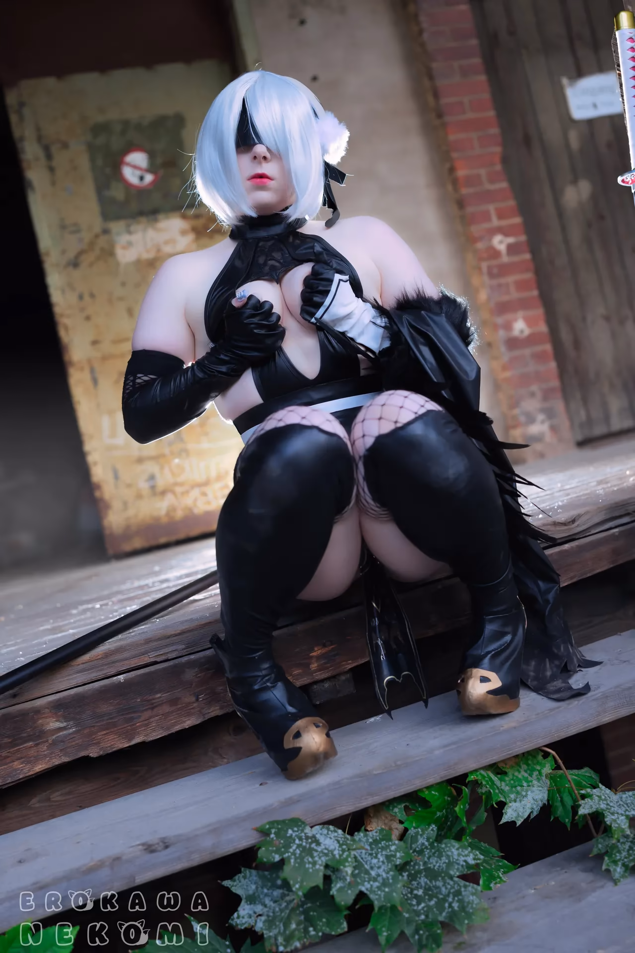 Erokawa Nekomi as 2B — cosplay photo 44 of 52